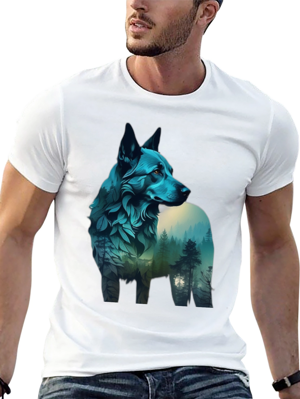Nature Wolf Graphic Tee