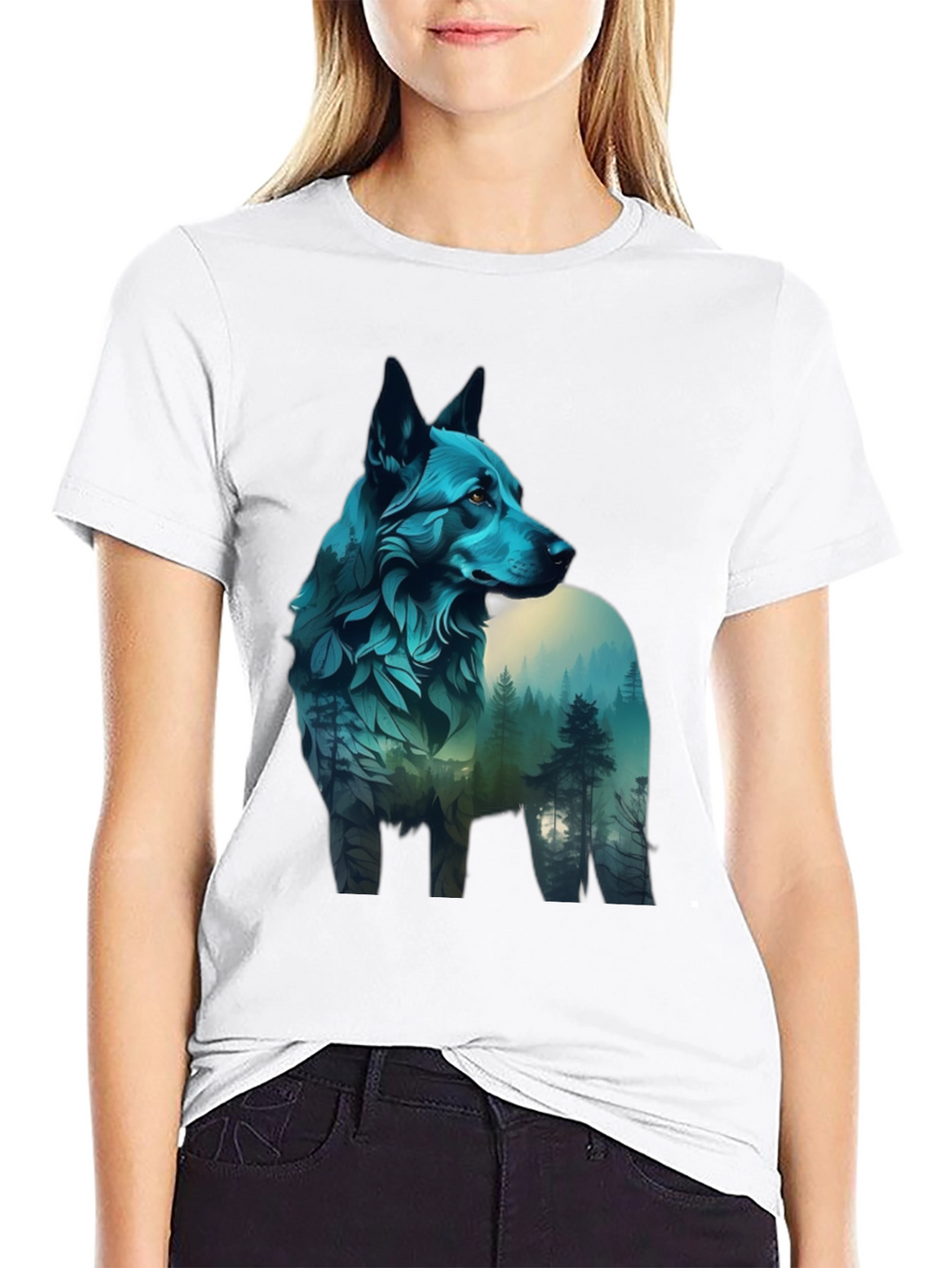 Nature Wolf Graphic Tee