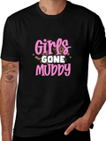 Girls Gone Muddy Black T-Shirt