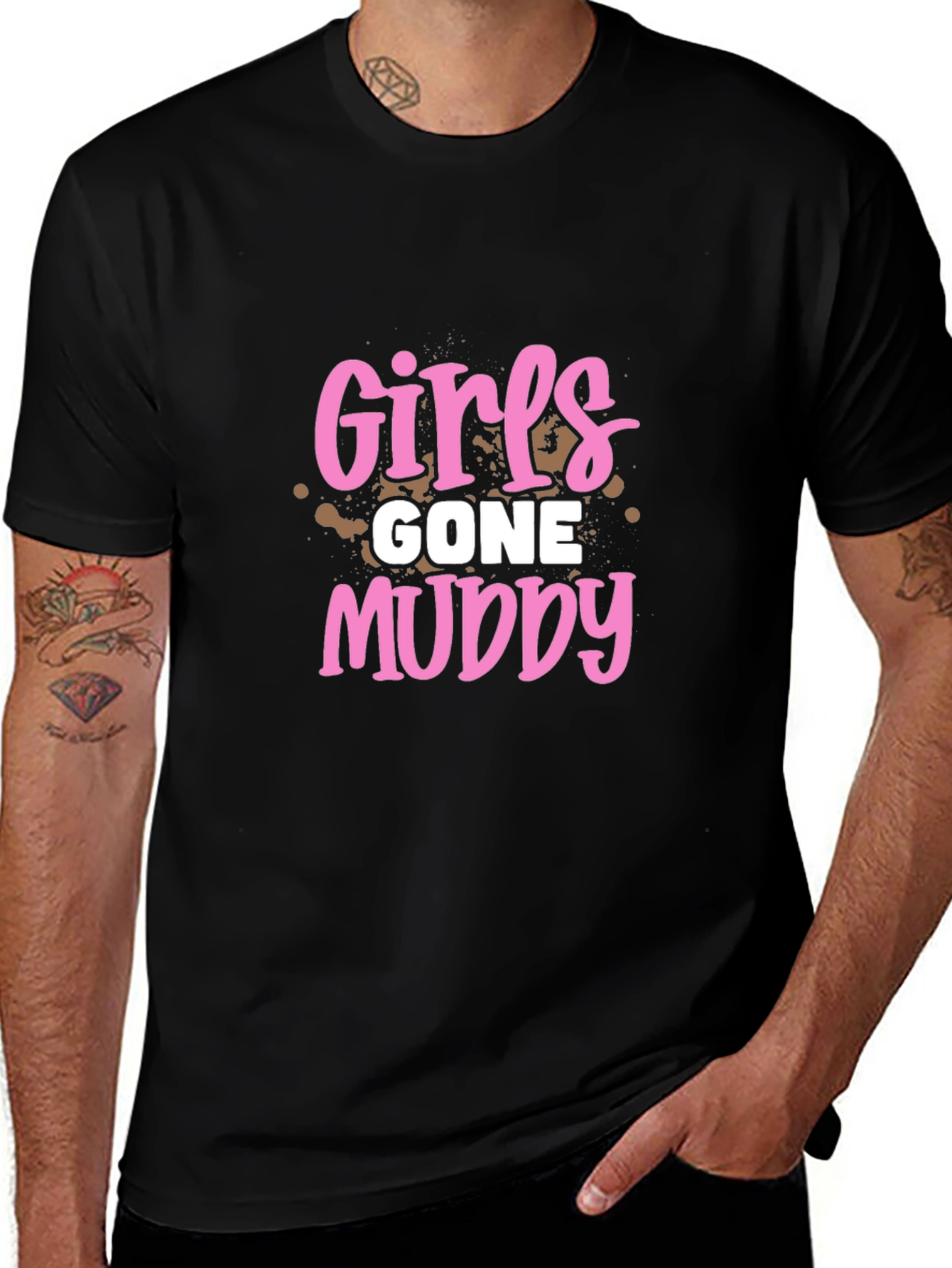 Girls Gone Muddy Black T-Shirt
