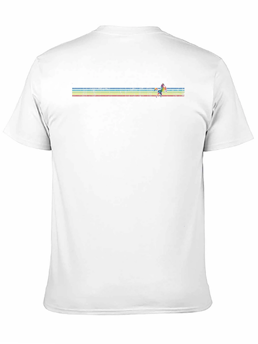 Retro Runner Graphic Tee - Black Cotton Blend