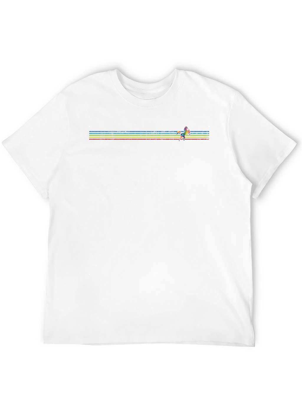 Retro Runner Graphic Tee - Black Cotton Blend