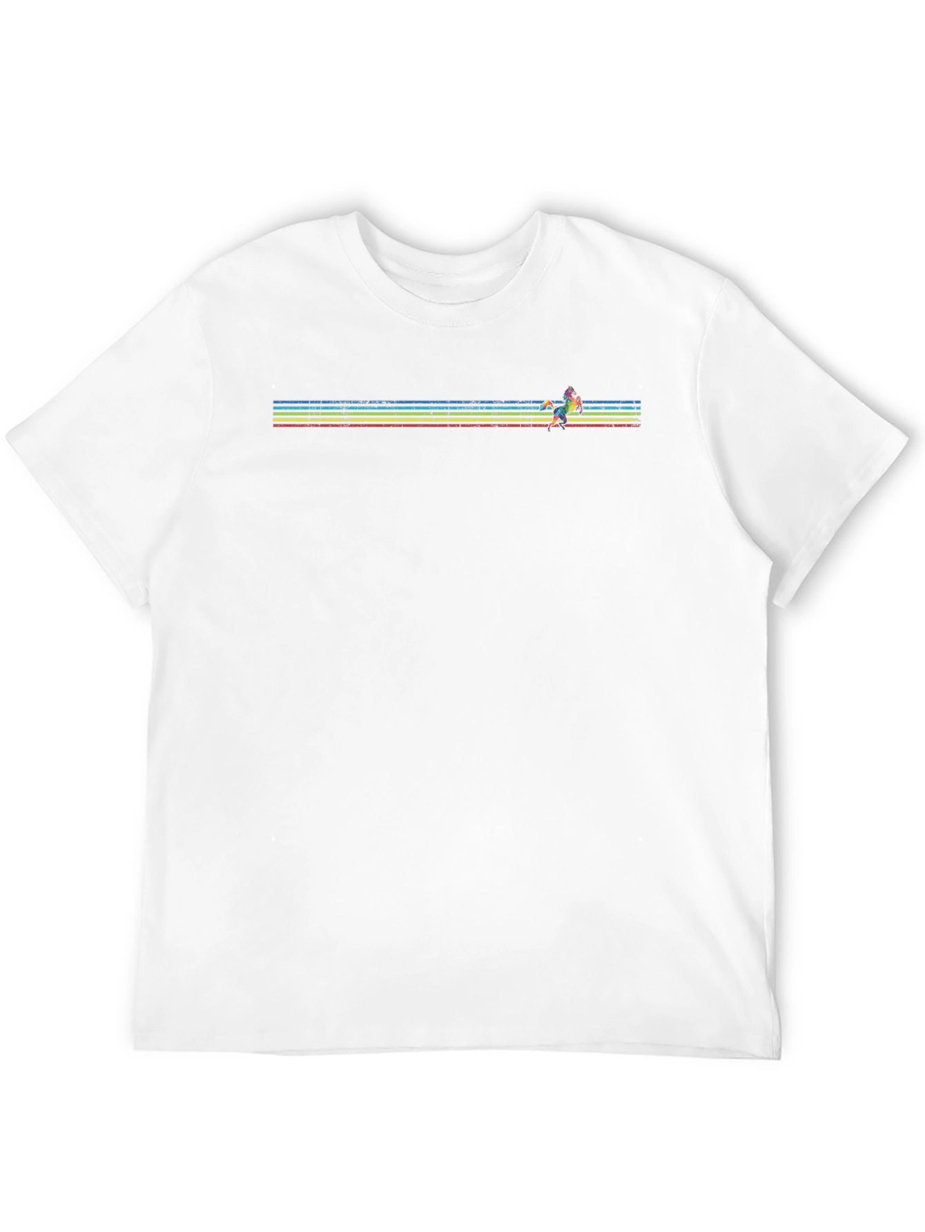 Retro Runner Graphic Tee - Black Cotton Blend