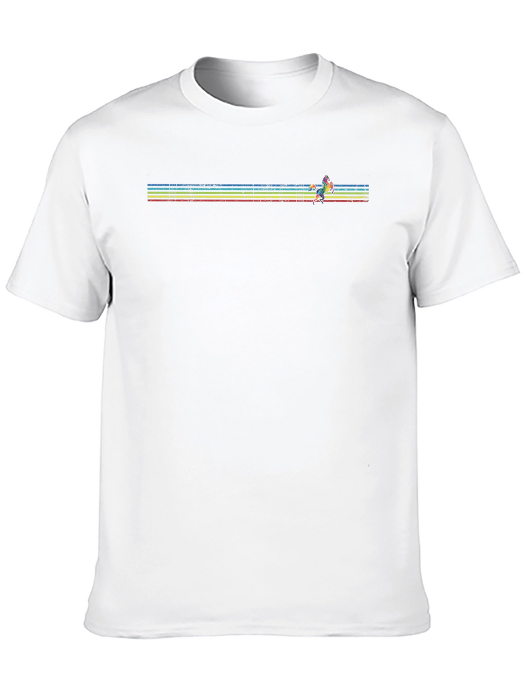 Retro Runner Graphic Tee - Black Cotton Blend