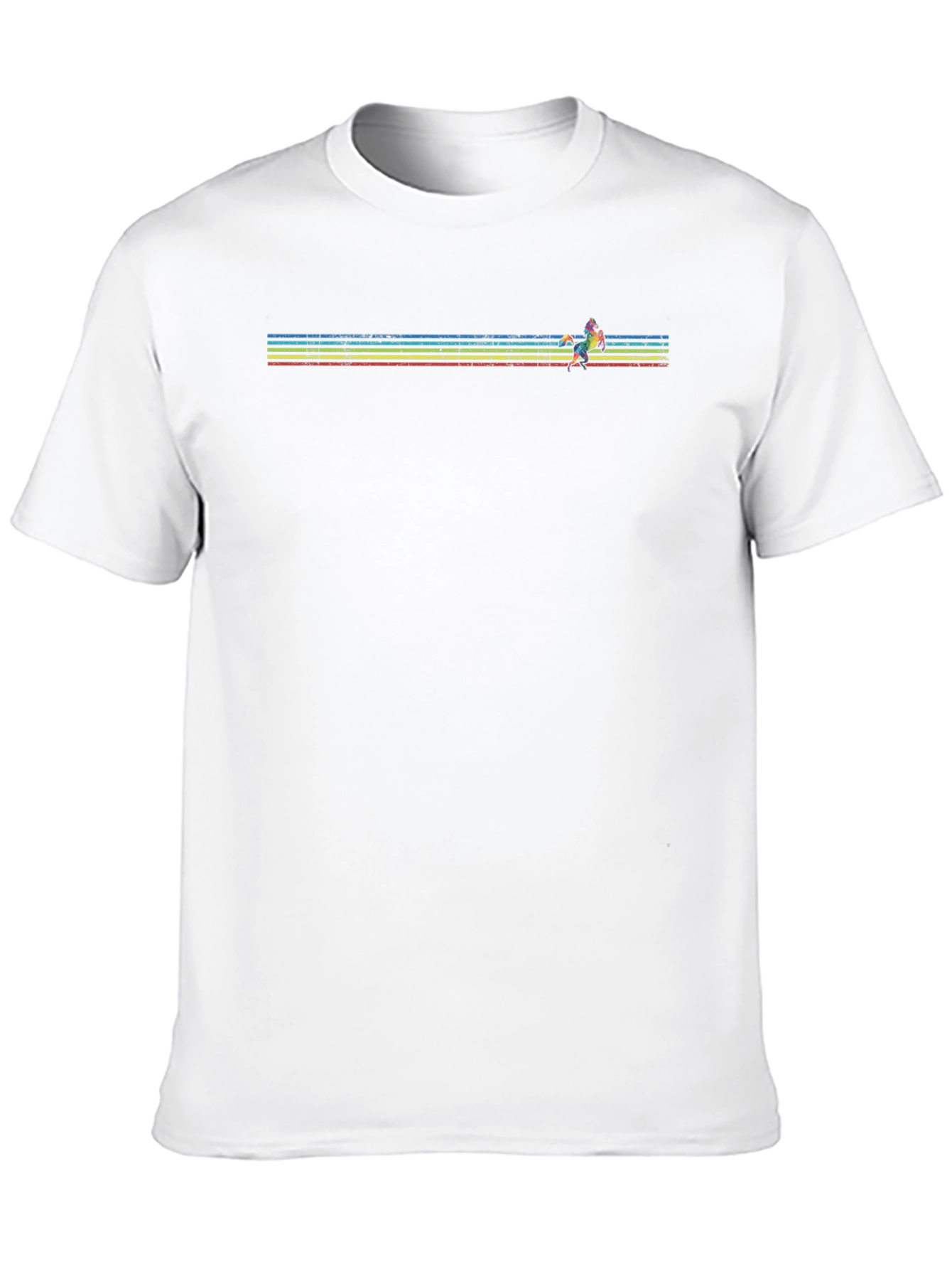 Retro Runner Graphic Tee - Black Cotton Blend