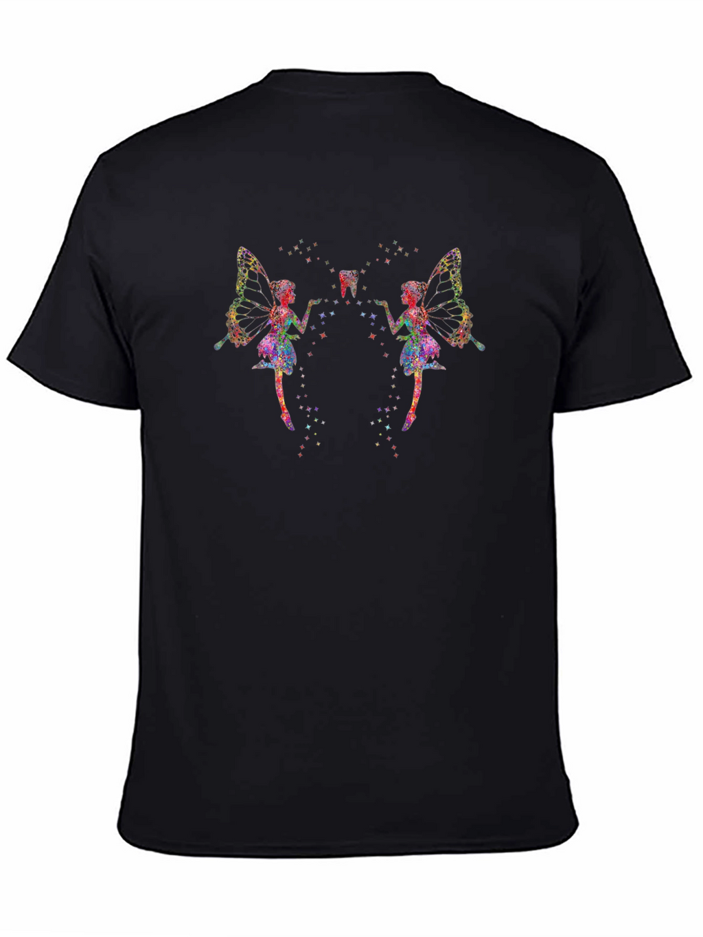 Tooth Fairy Graphic Black T-Shirt