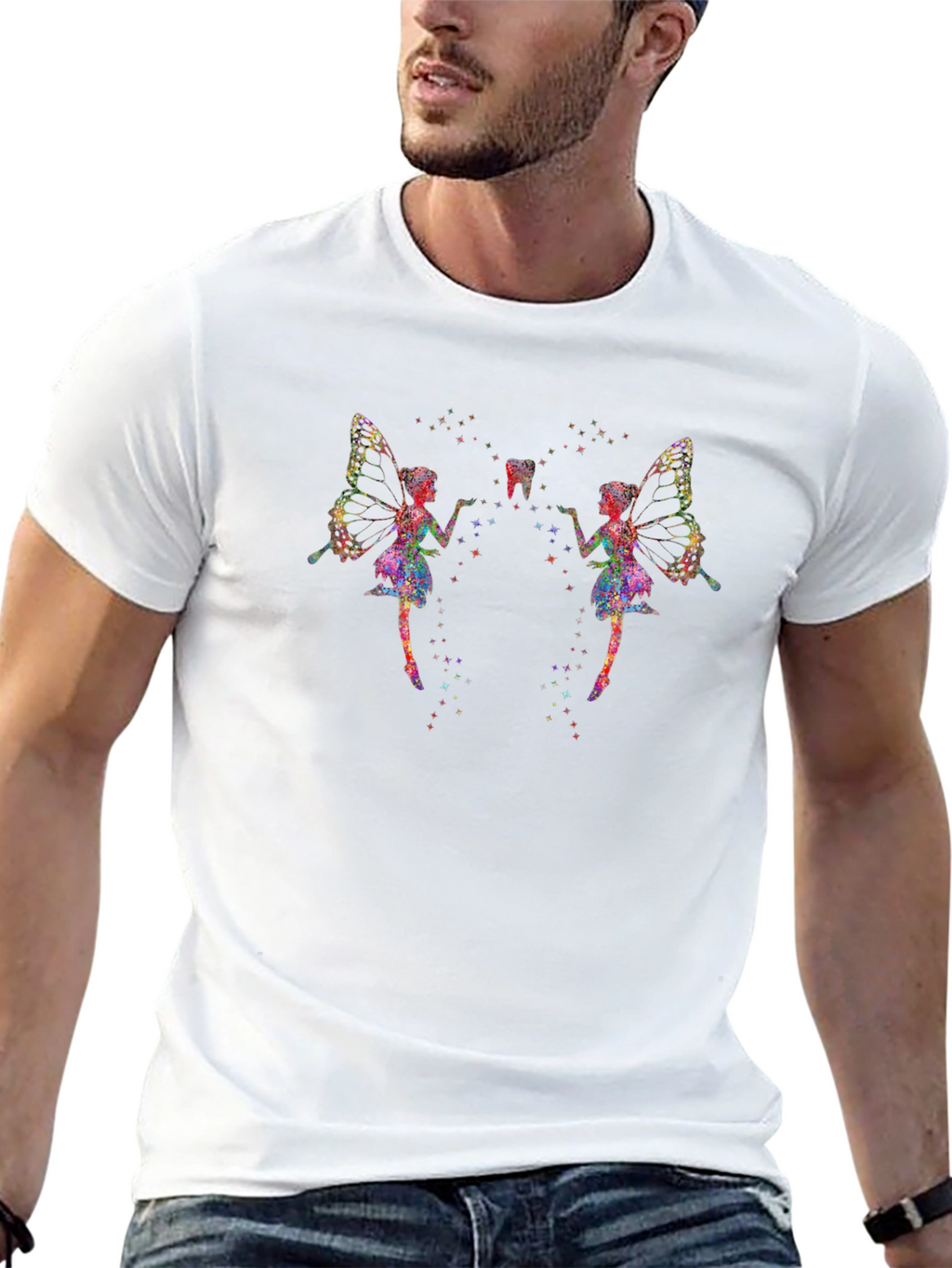 Tooth Fairy Graphic Black T-Shirt