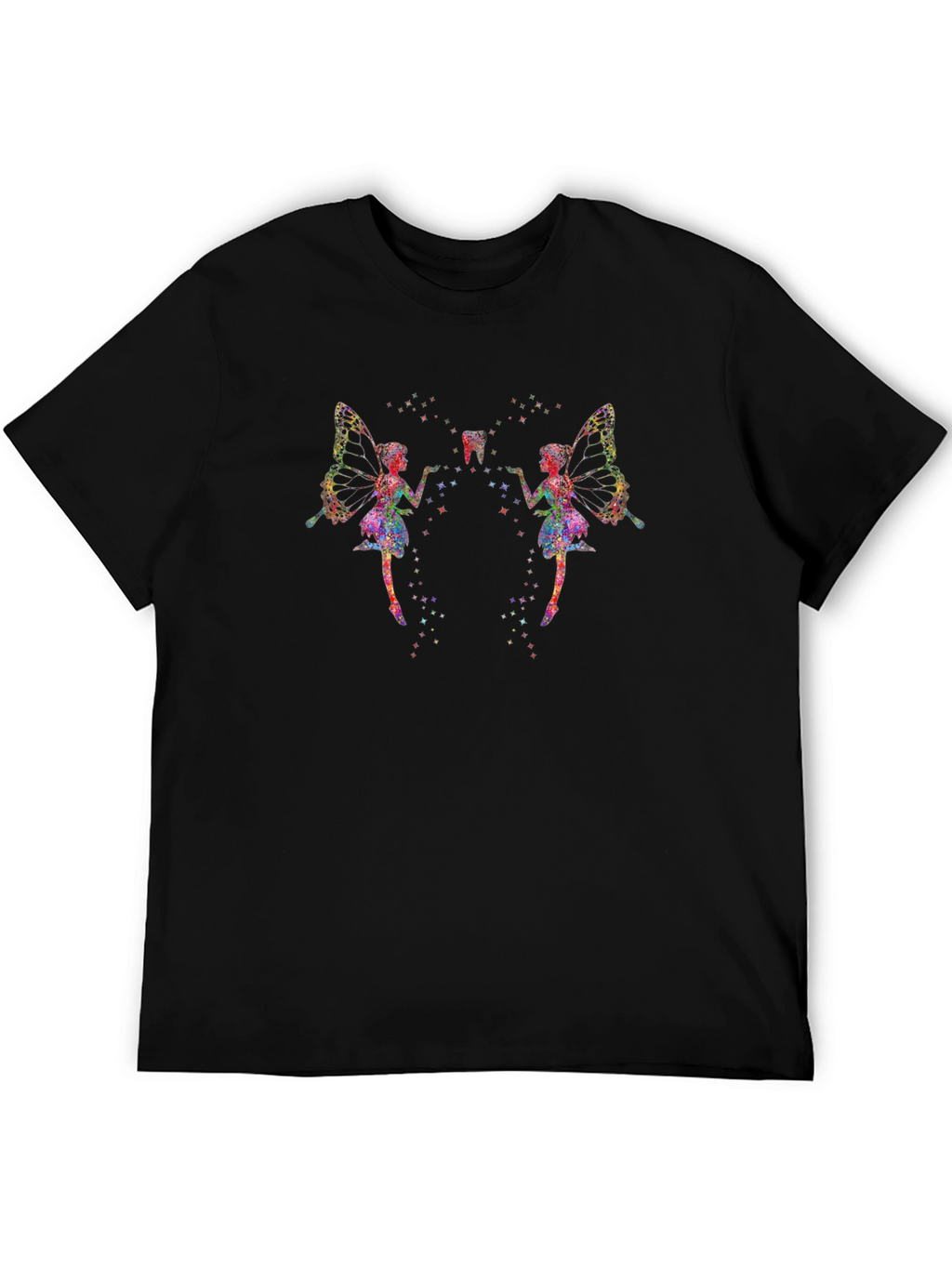 Tooth Fairy Graphic Black T-Shirt