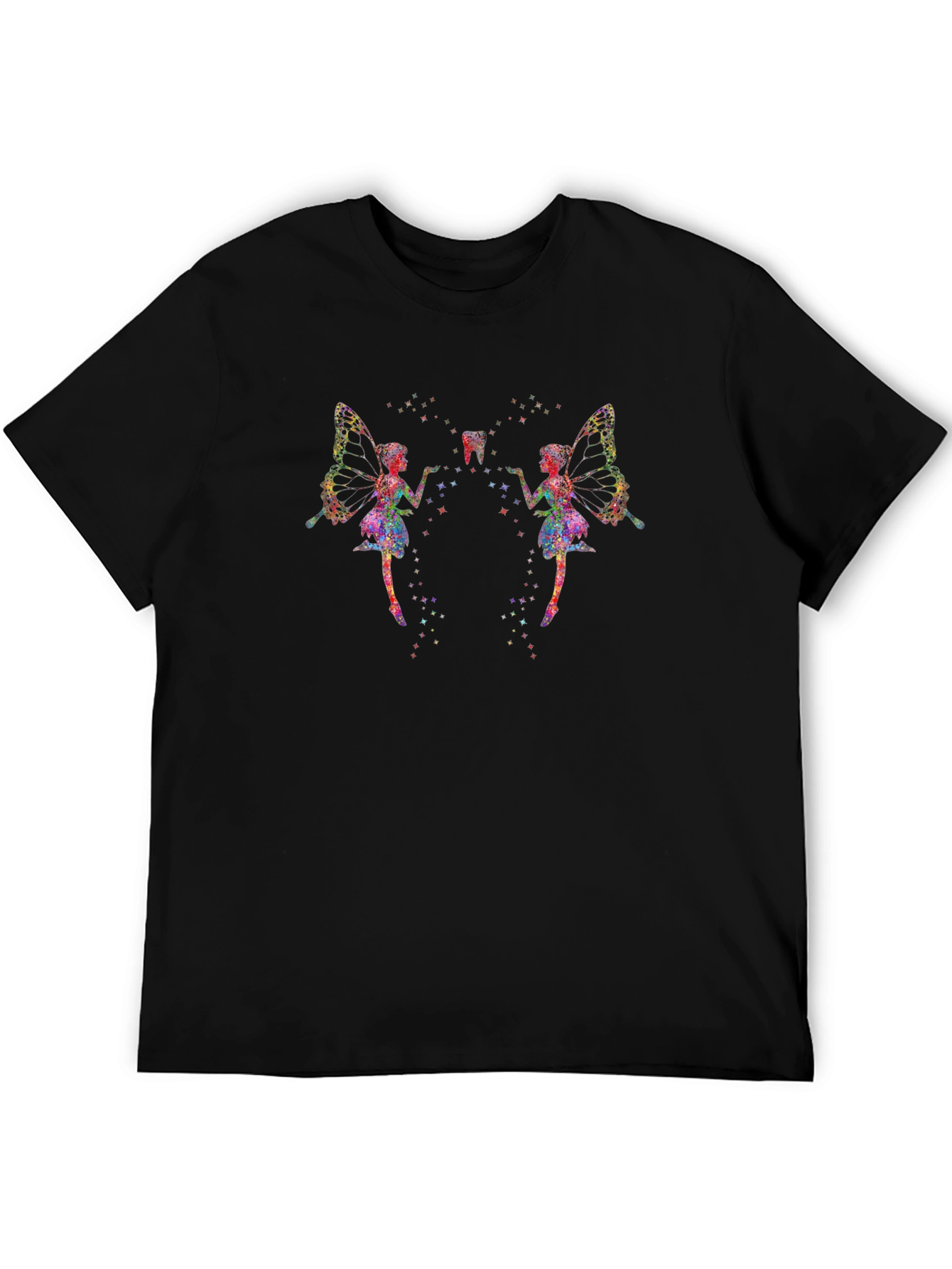 Tooth Fairy Graphic Black T-Shirt