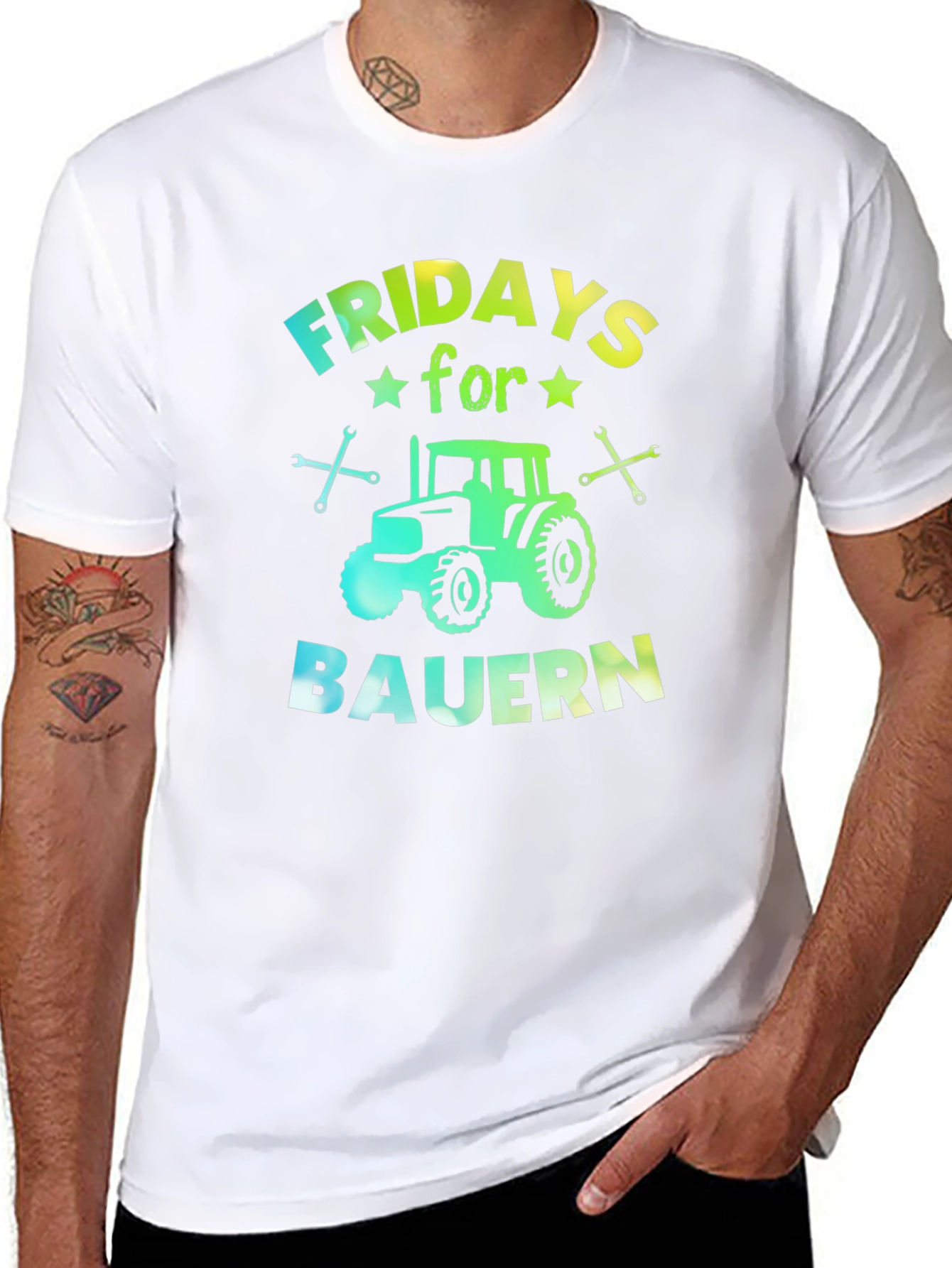 Fridays For Bauern Tractor Graphic Tee