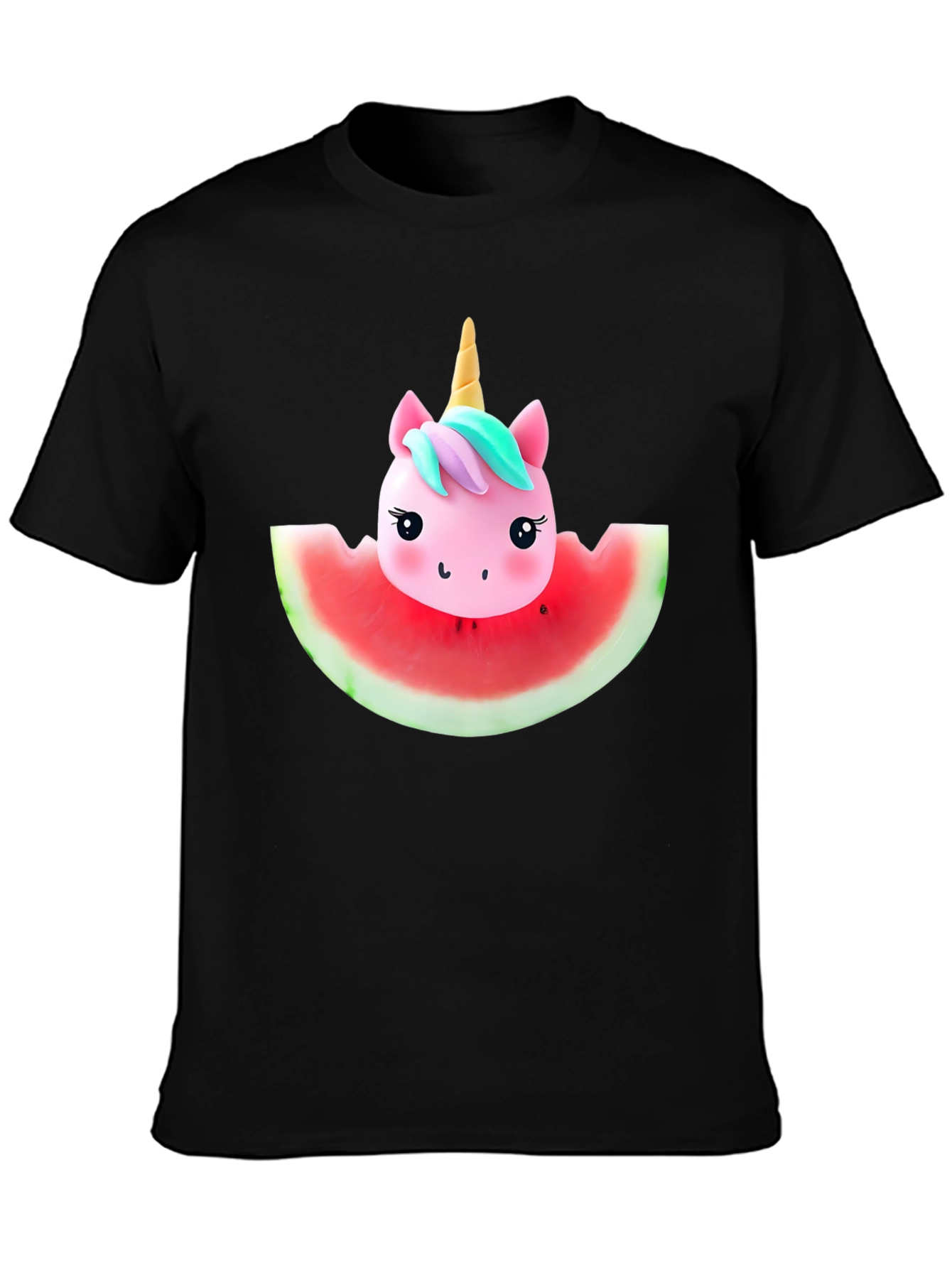 Unicorn Watermelon Graphic Tee - Summer Fun