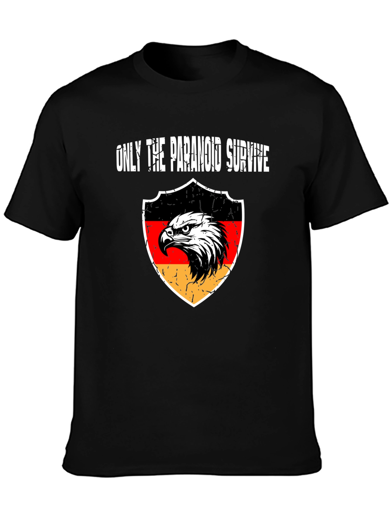 Paranoid Survive Eagle Crest Graphic T-Shirt