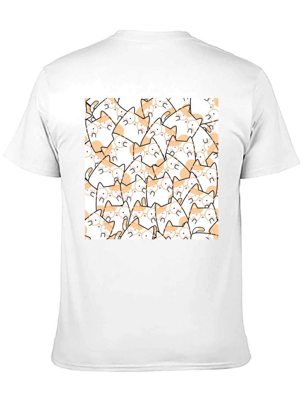 Cat Lovers T-Shirt - Cute Feline Pattern Tee