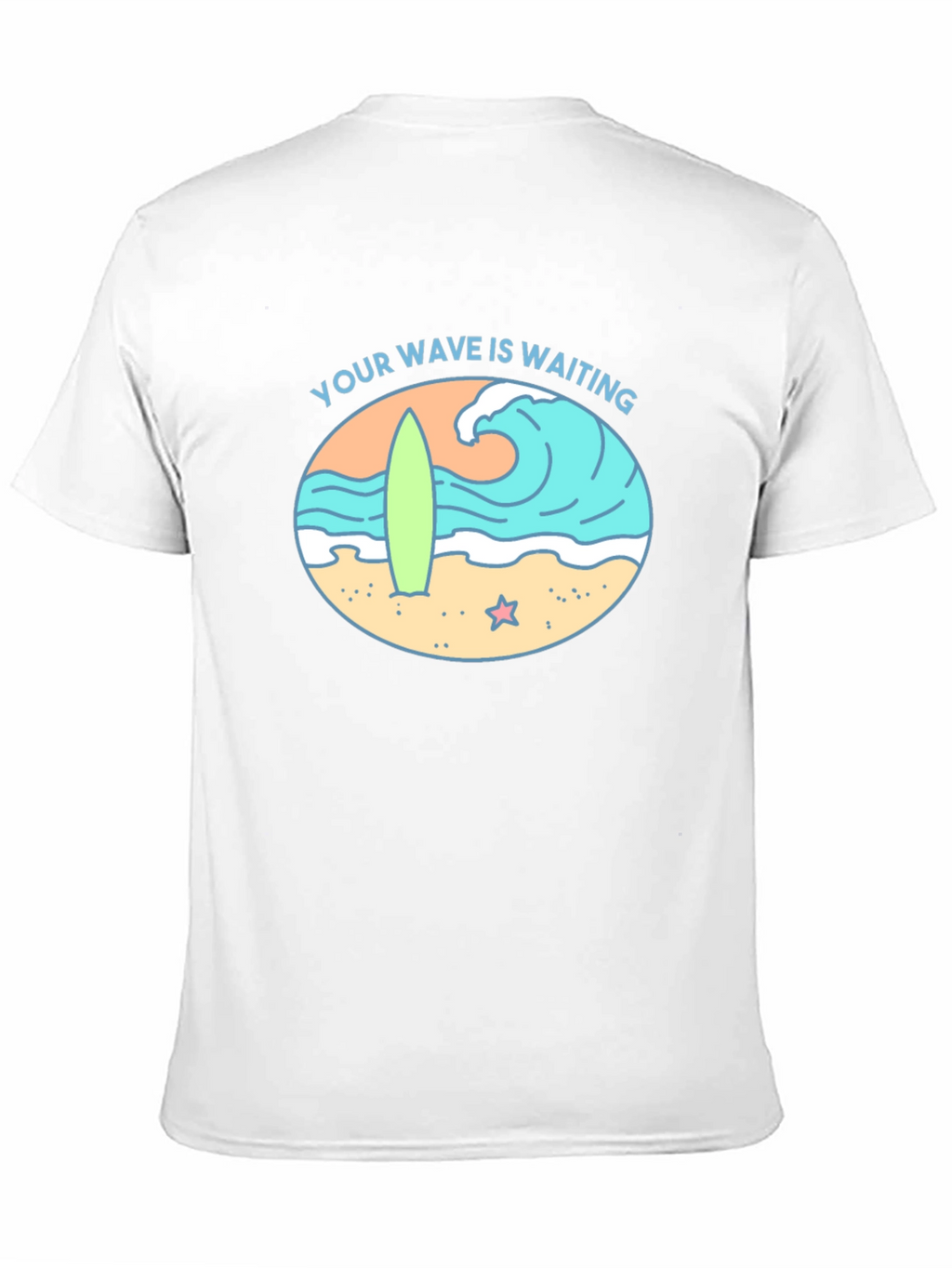 Your Wave Is Waiting Black Graphic Tee