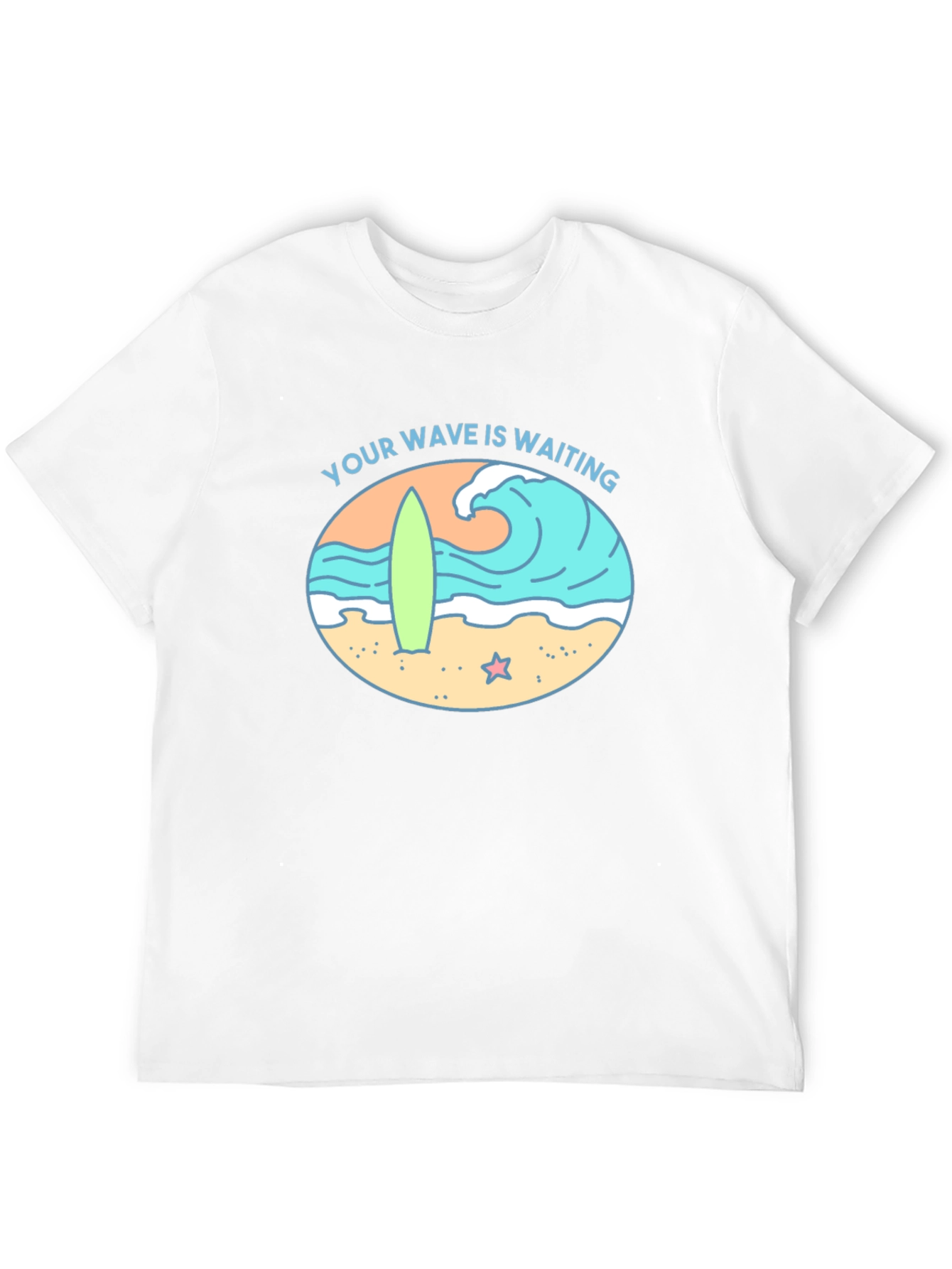 Your Wave Is Waiting Black Graphic Tee