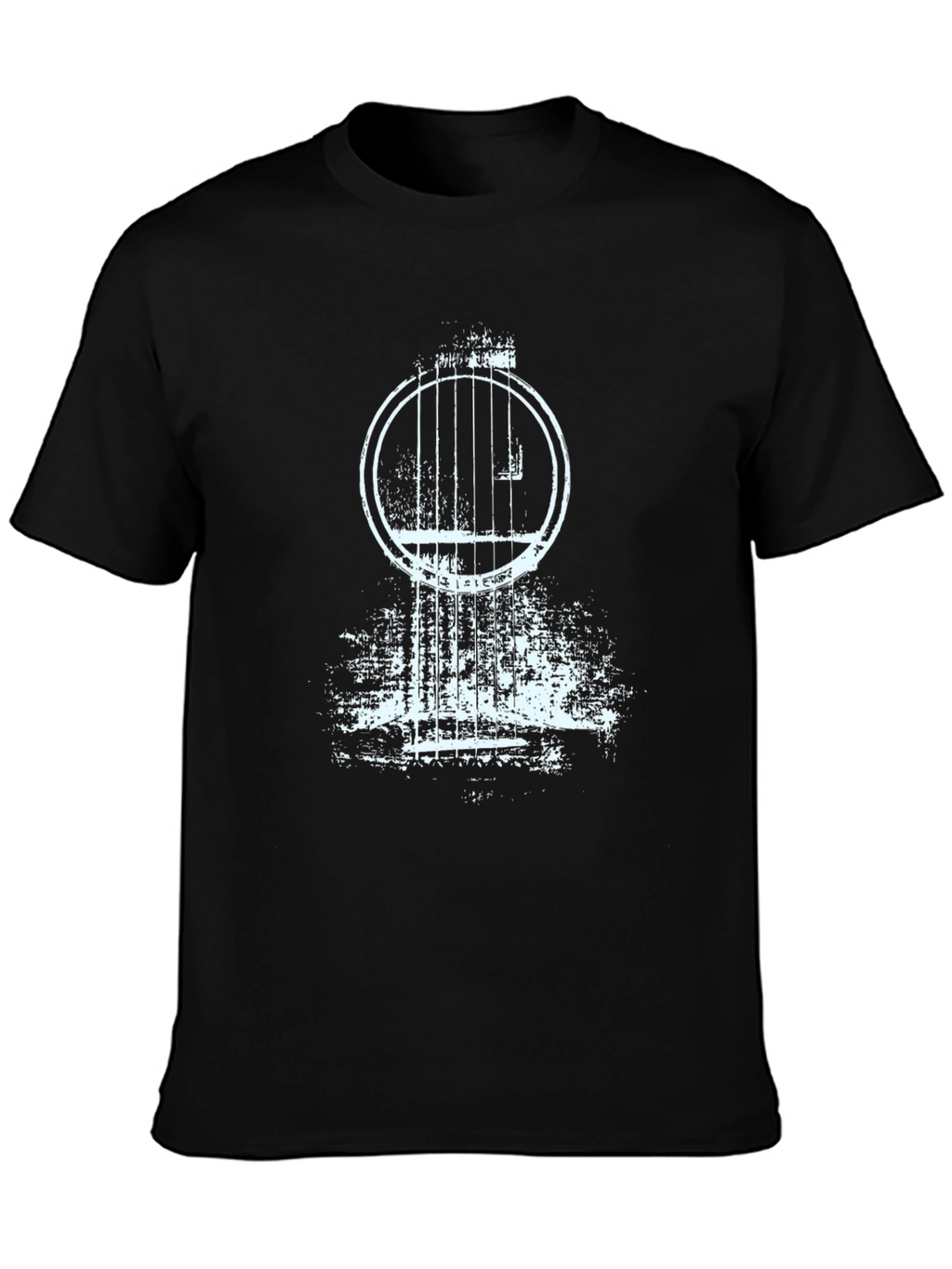 Cool Guitar Graphic Tee - Black