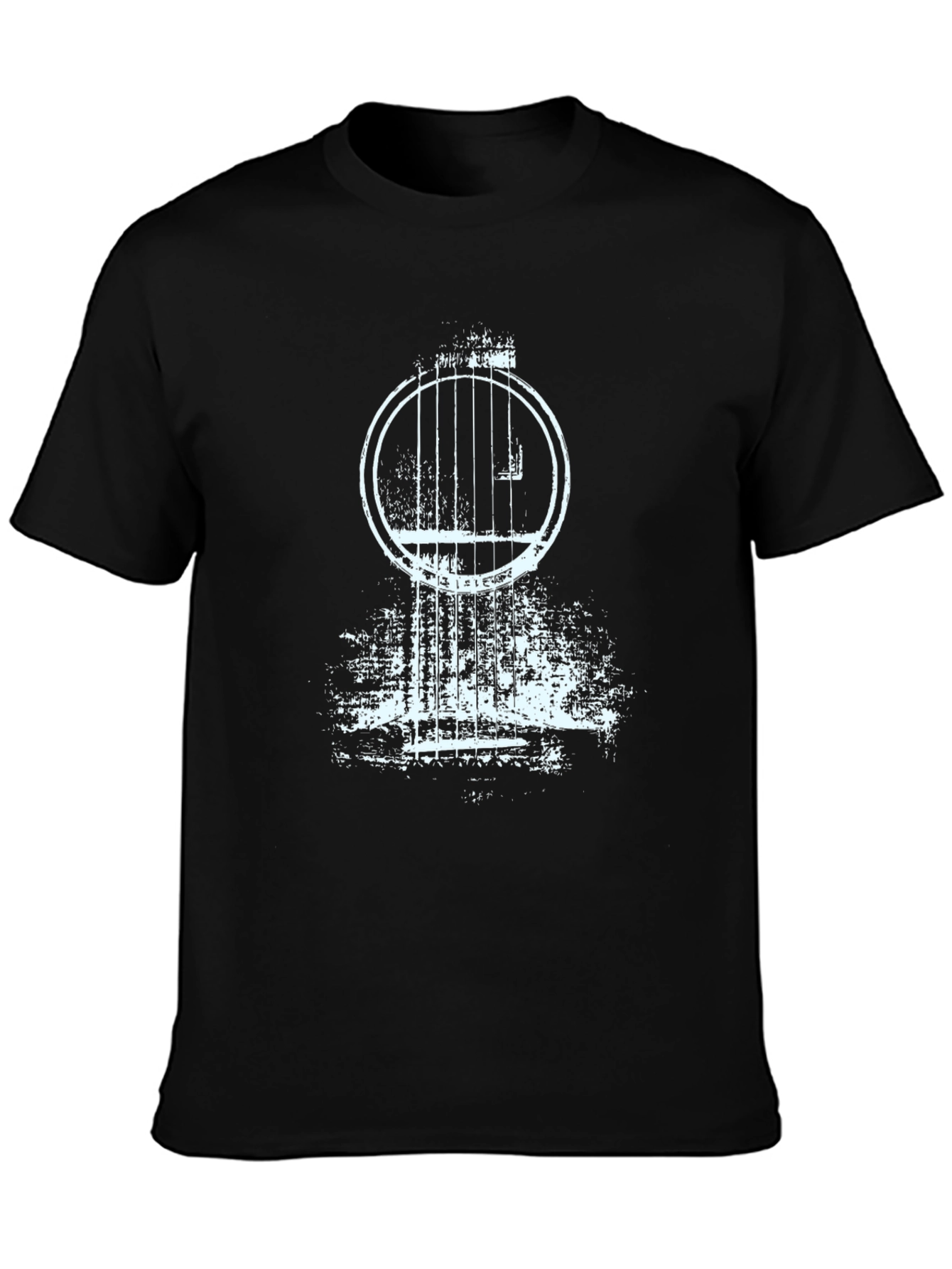 Cool Guitar Graphic Tee - Black