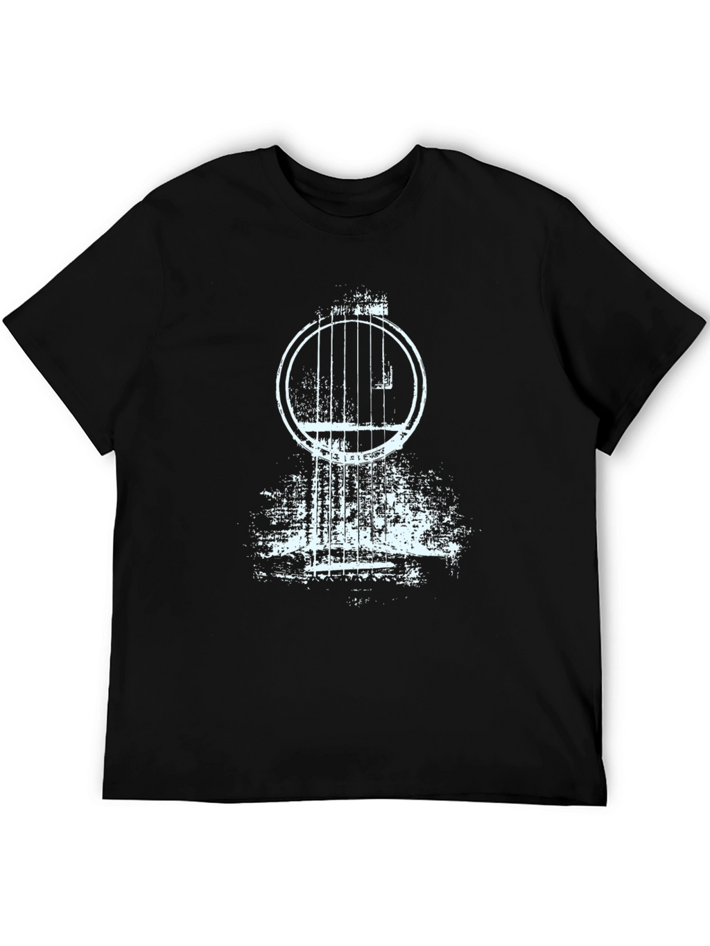 Cool Guitar Graphic Tee - Black