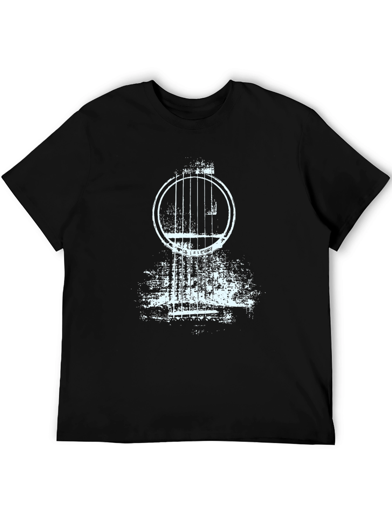 Cool Guitar Graphic Tee - Black