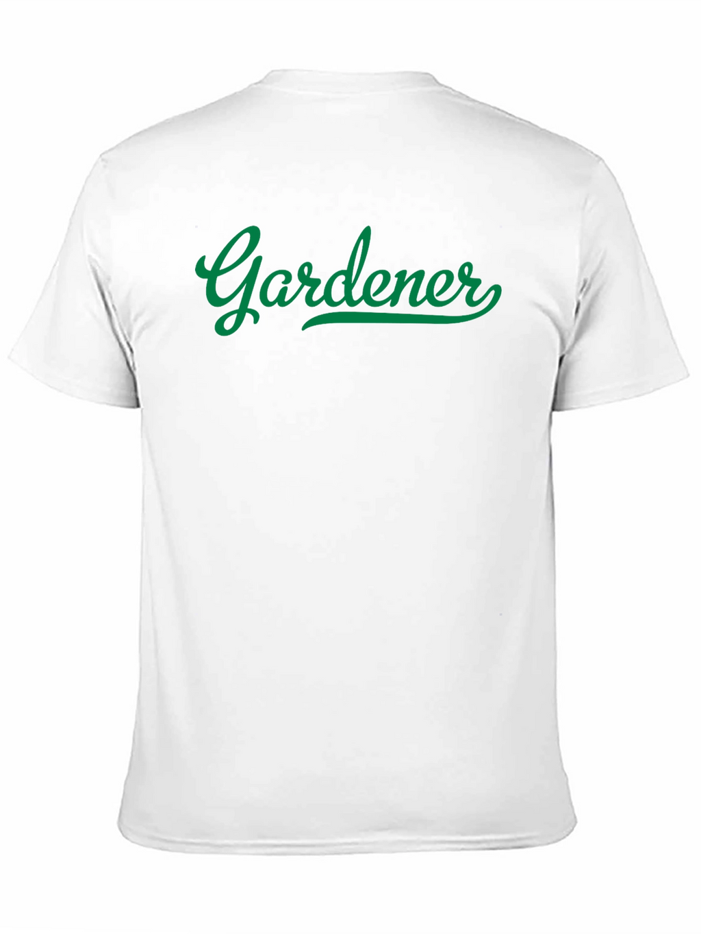 Gardener Graphic Tee - Green Script on Black