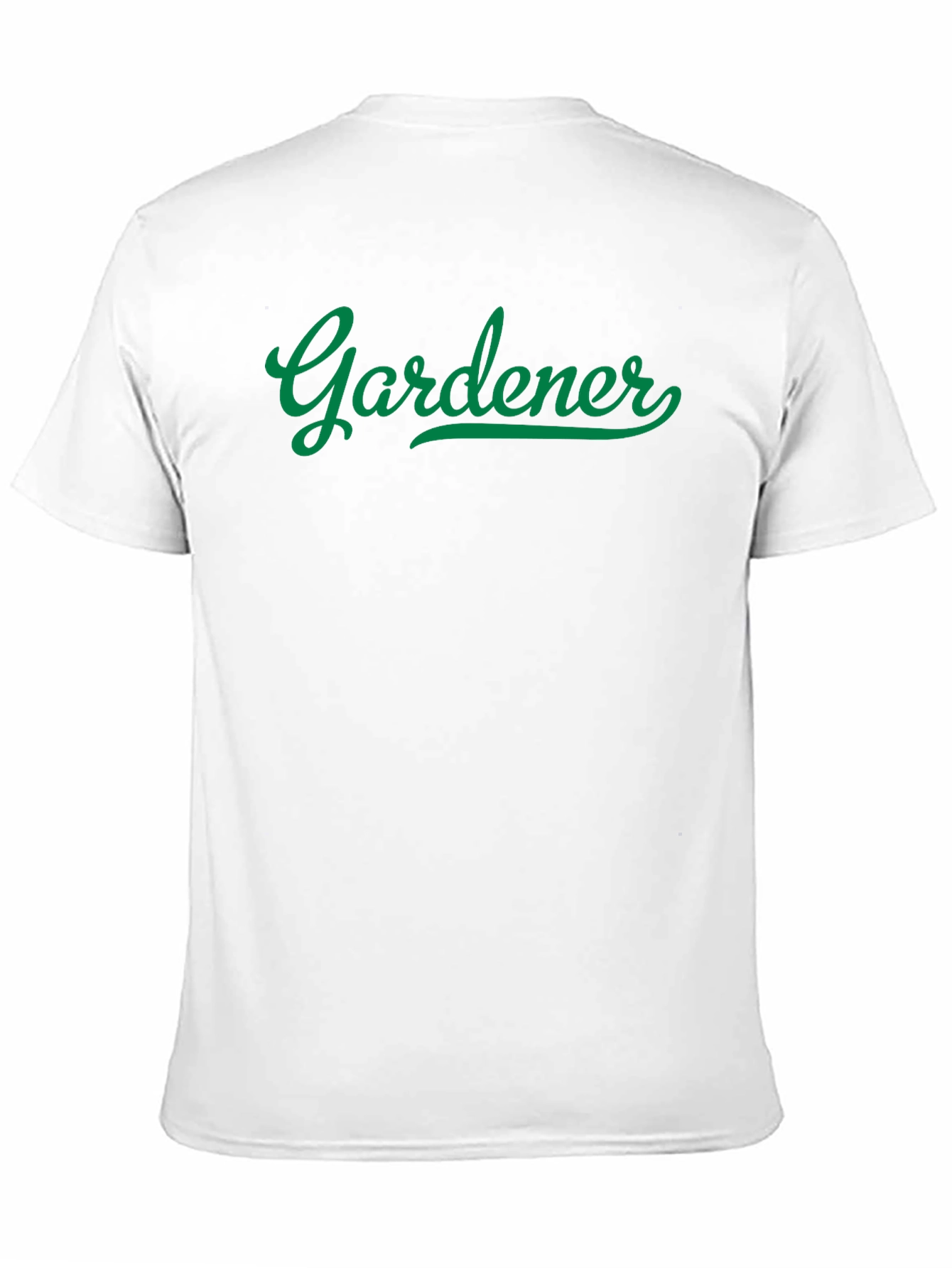 Gardener Graphic Tee - Green Script on Black