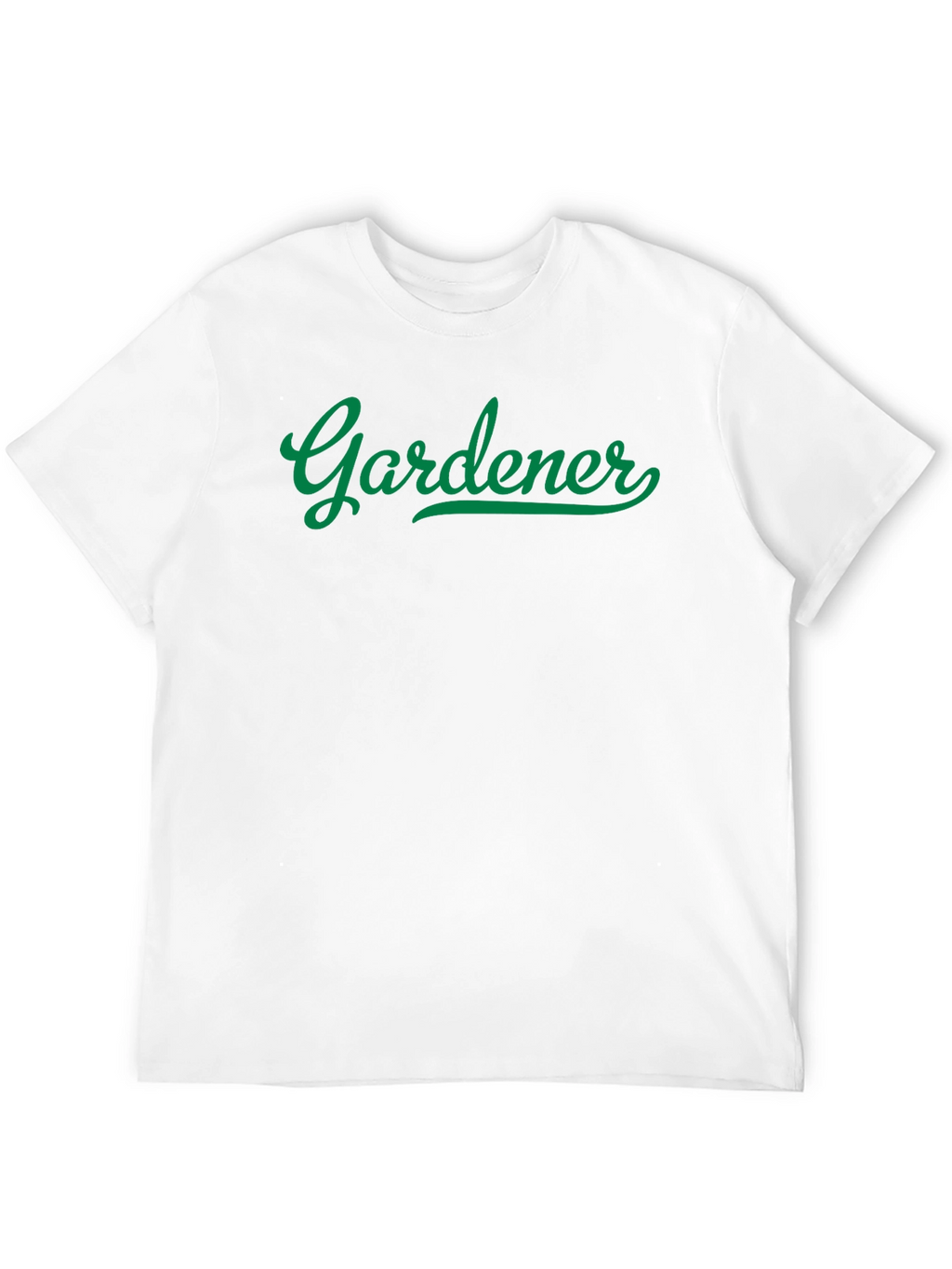 Gardener Graphic Tee - Green Script on Black