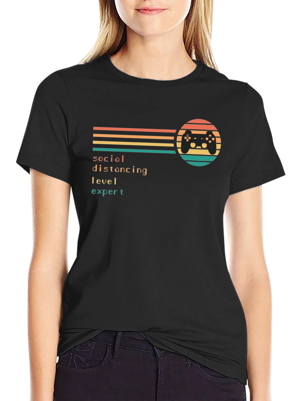 Social Distancing Expert Gamer Tee