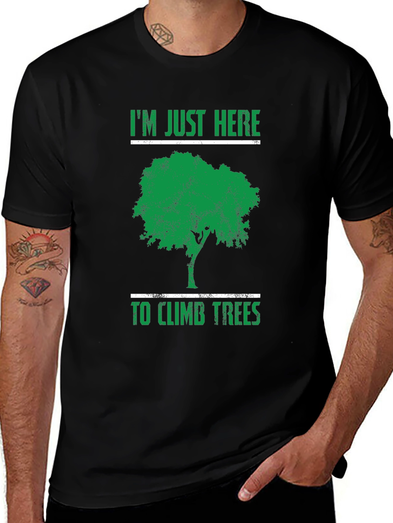 Tree Climbing Graphic Tee - Nature Lover T-Shirt