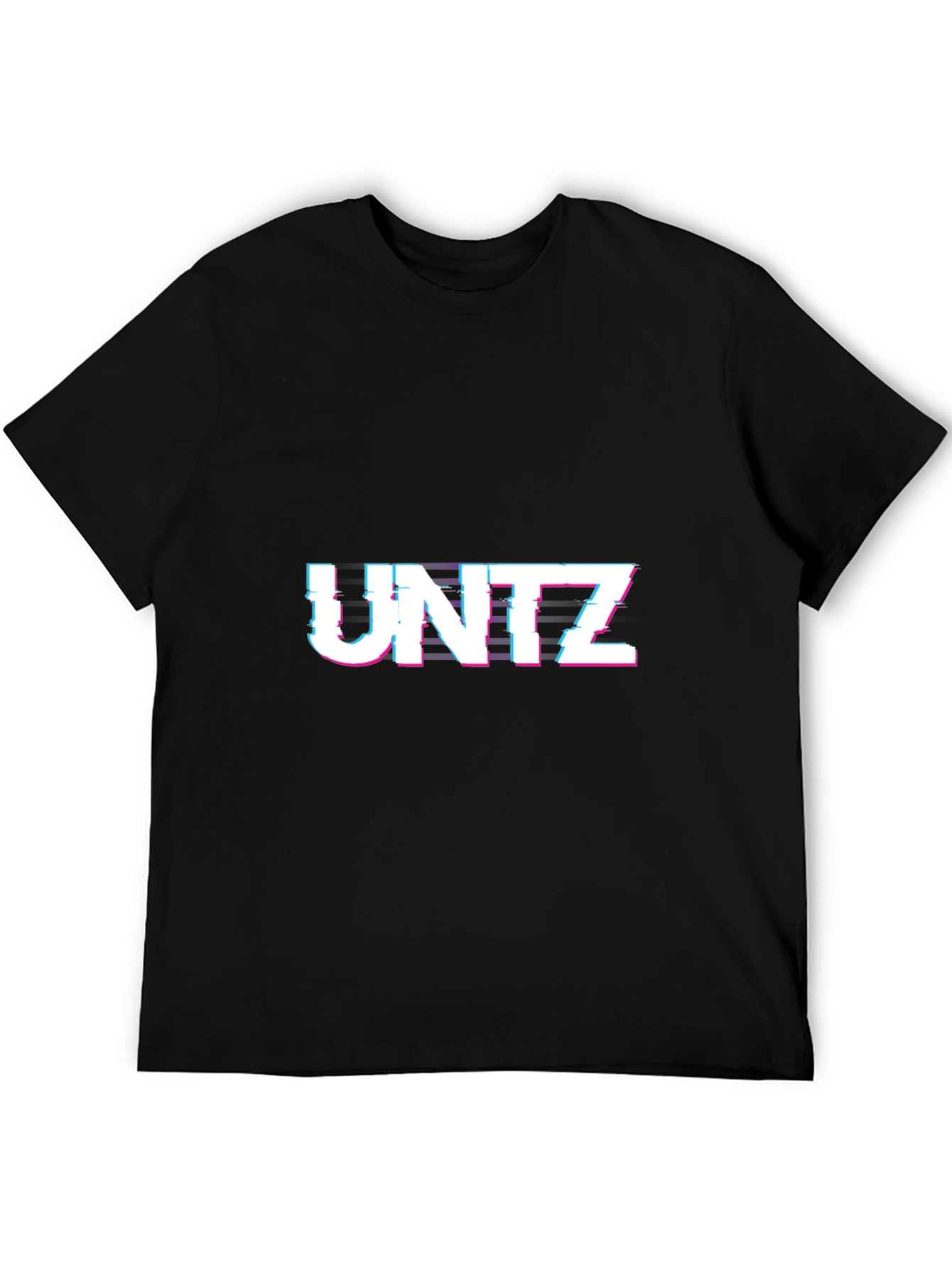 UNTZ Glitch T-Shirt - Graphic Tee - Mens Black Crew Neck