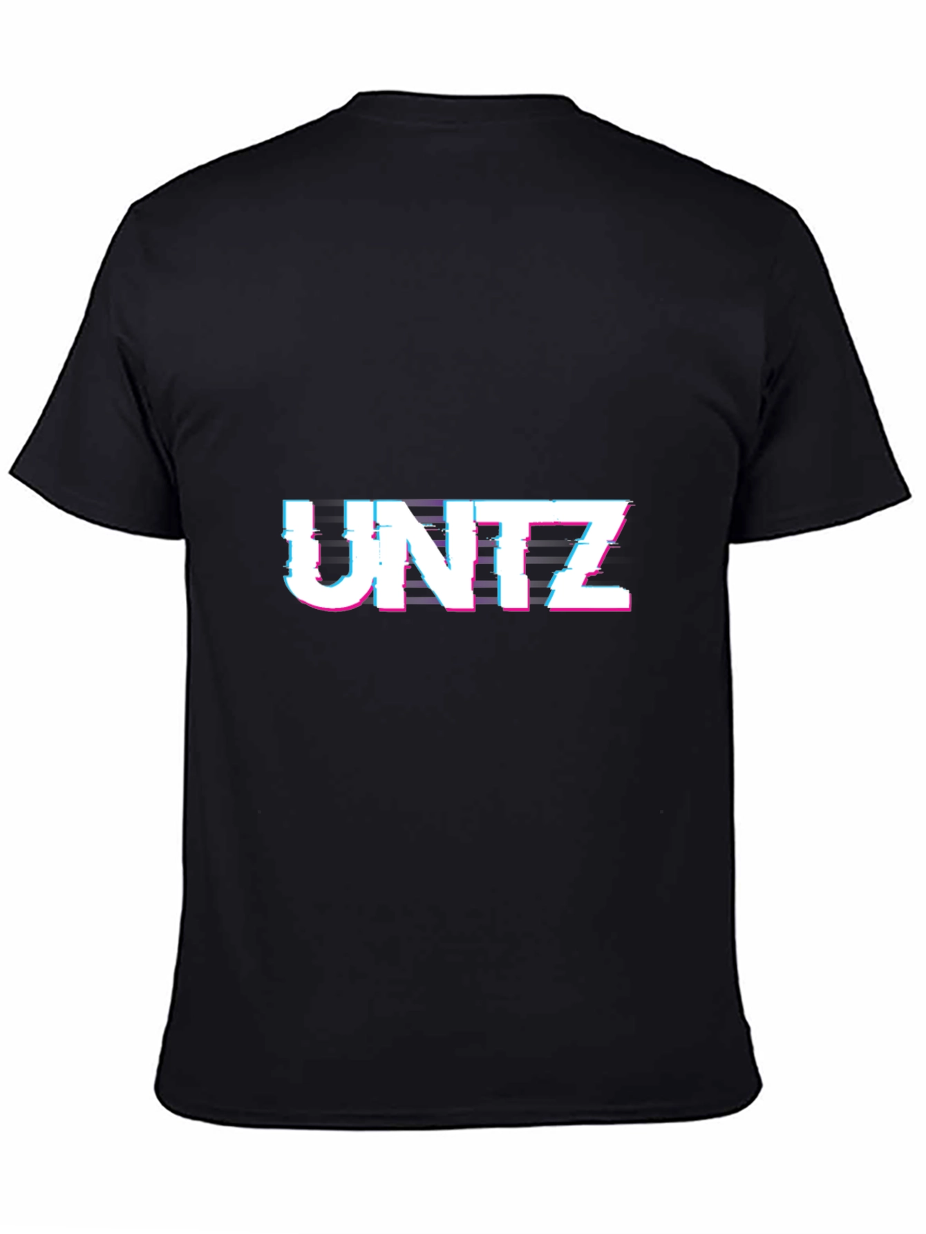 UNTZ Glitch T-Shirt - Graphic Tee - Mens Black Crew Neck