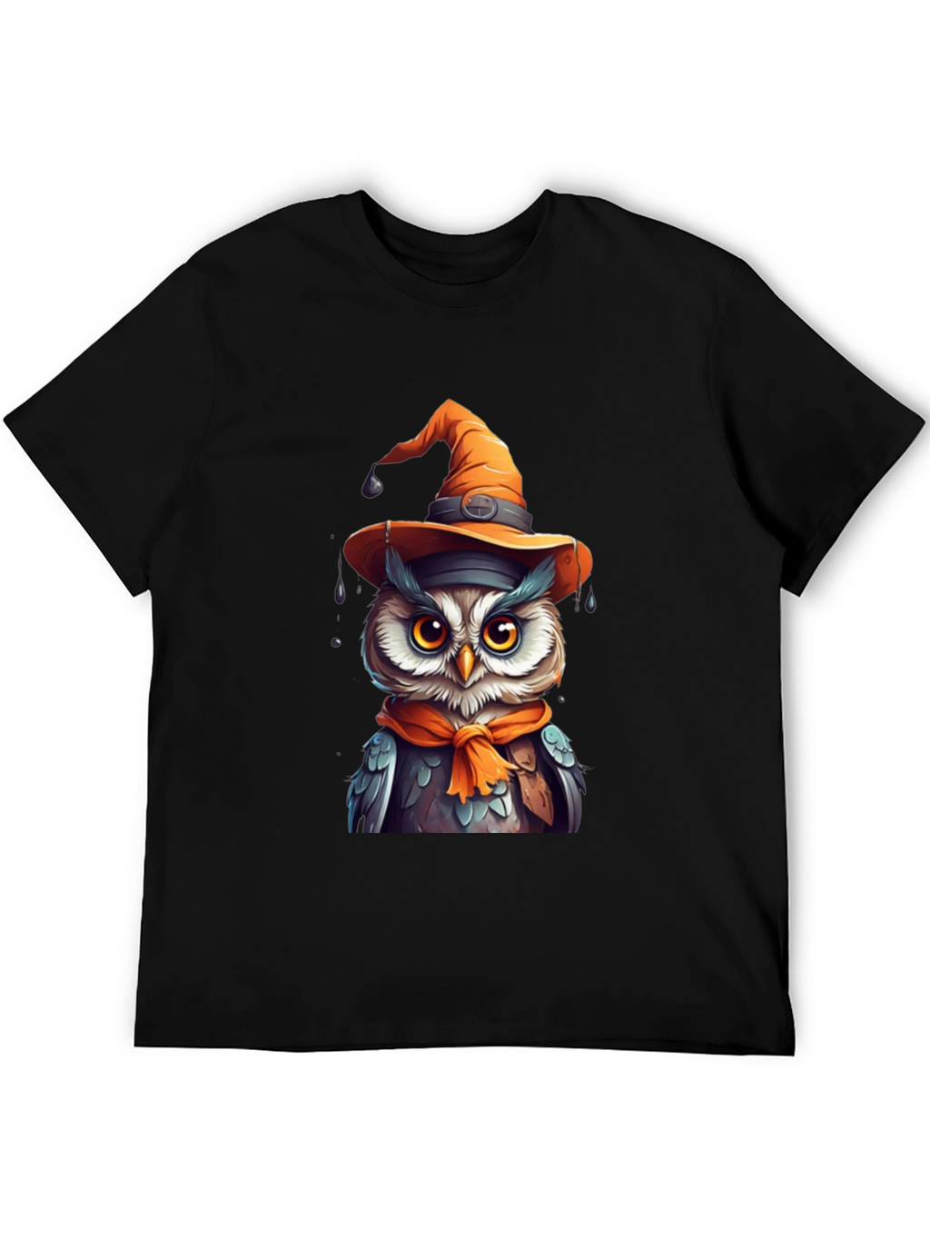 Halloween Owl T-Shirt - Witch Hat