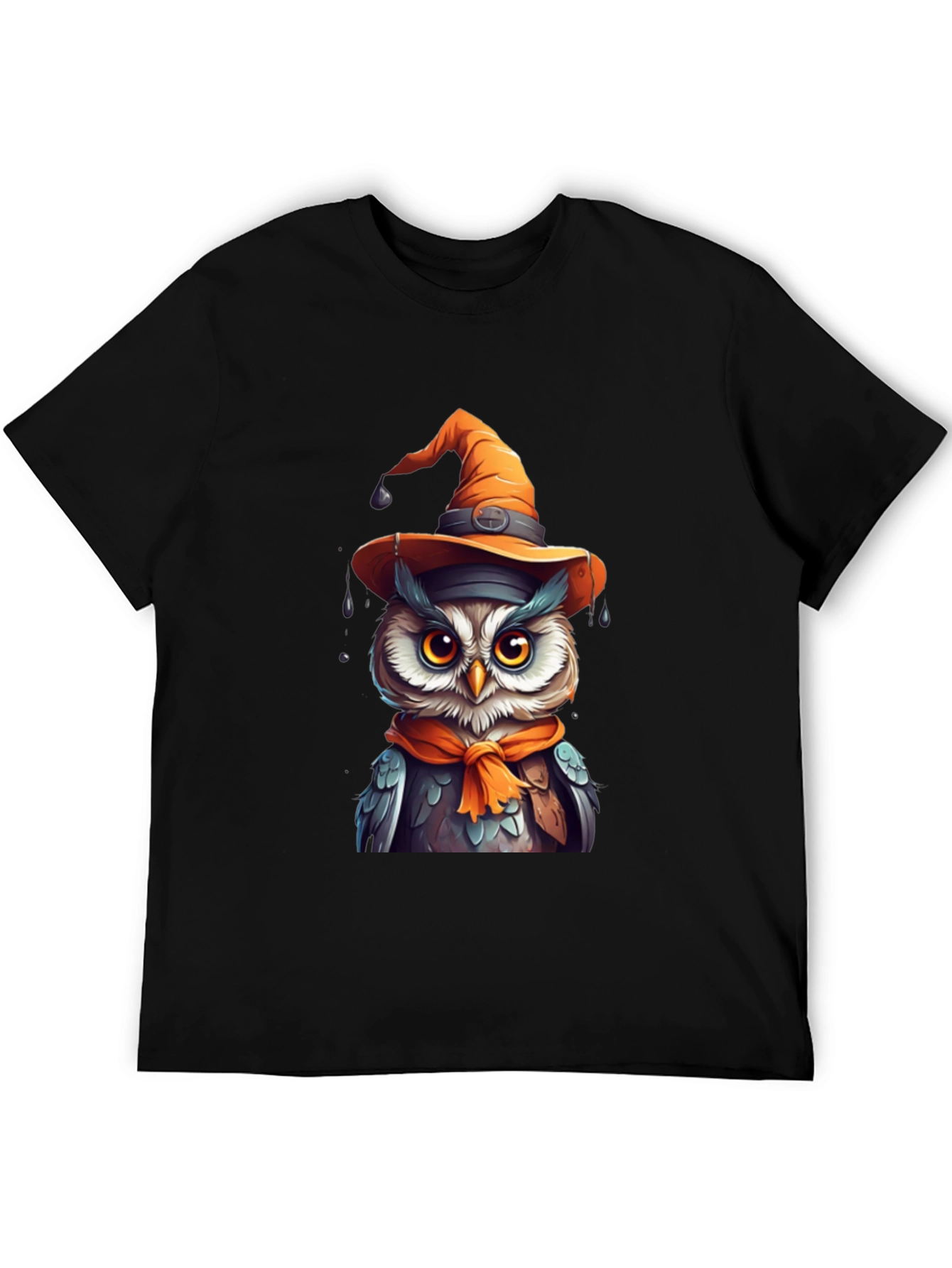 Halloween Owl T-Shirt - Witch Hat