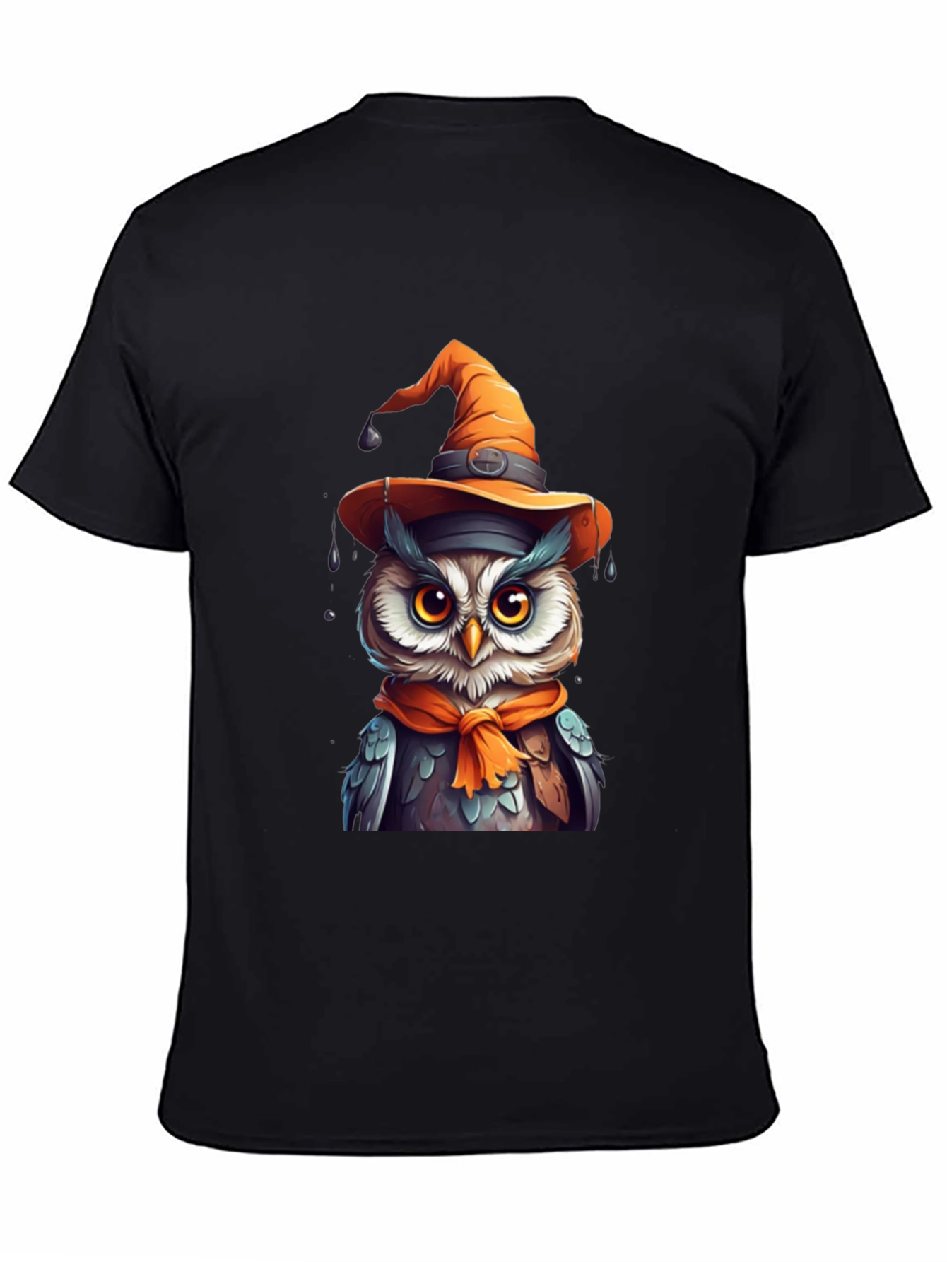 Halloween Owl T-Shirt - Witch Hat