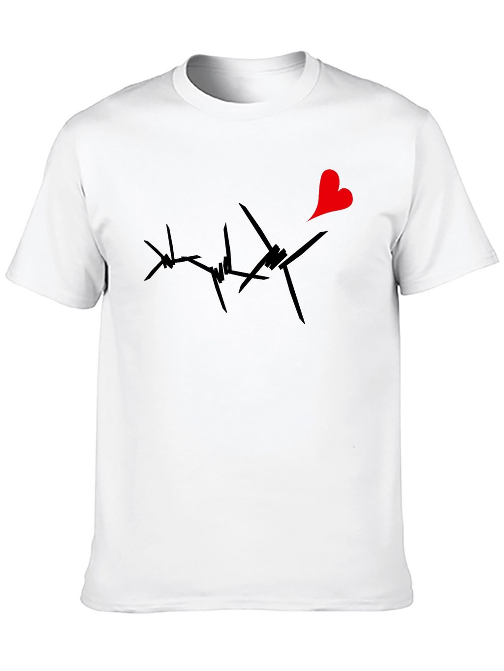 Barbed Wire Heart Graphic Tee