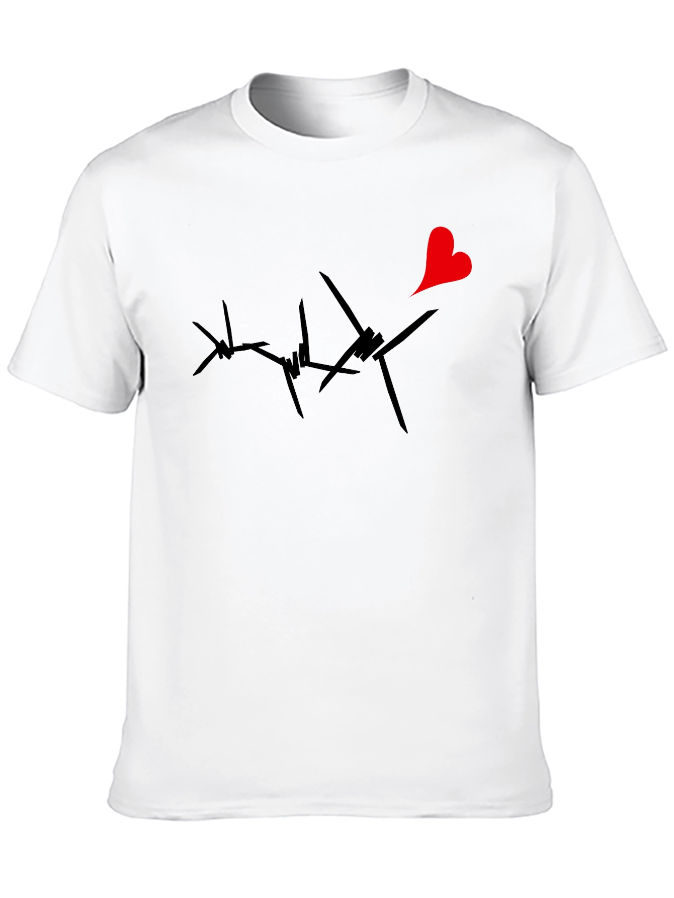 Barbed Wire Heart Graphic Tee