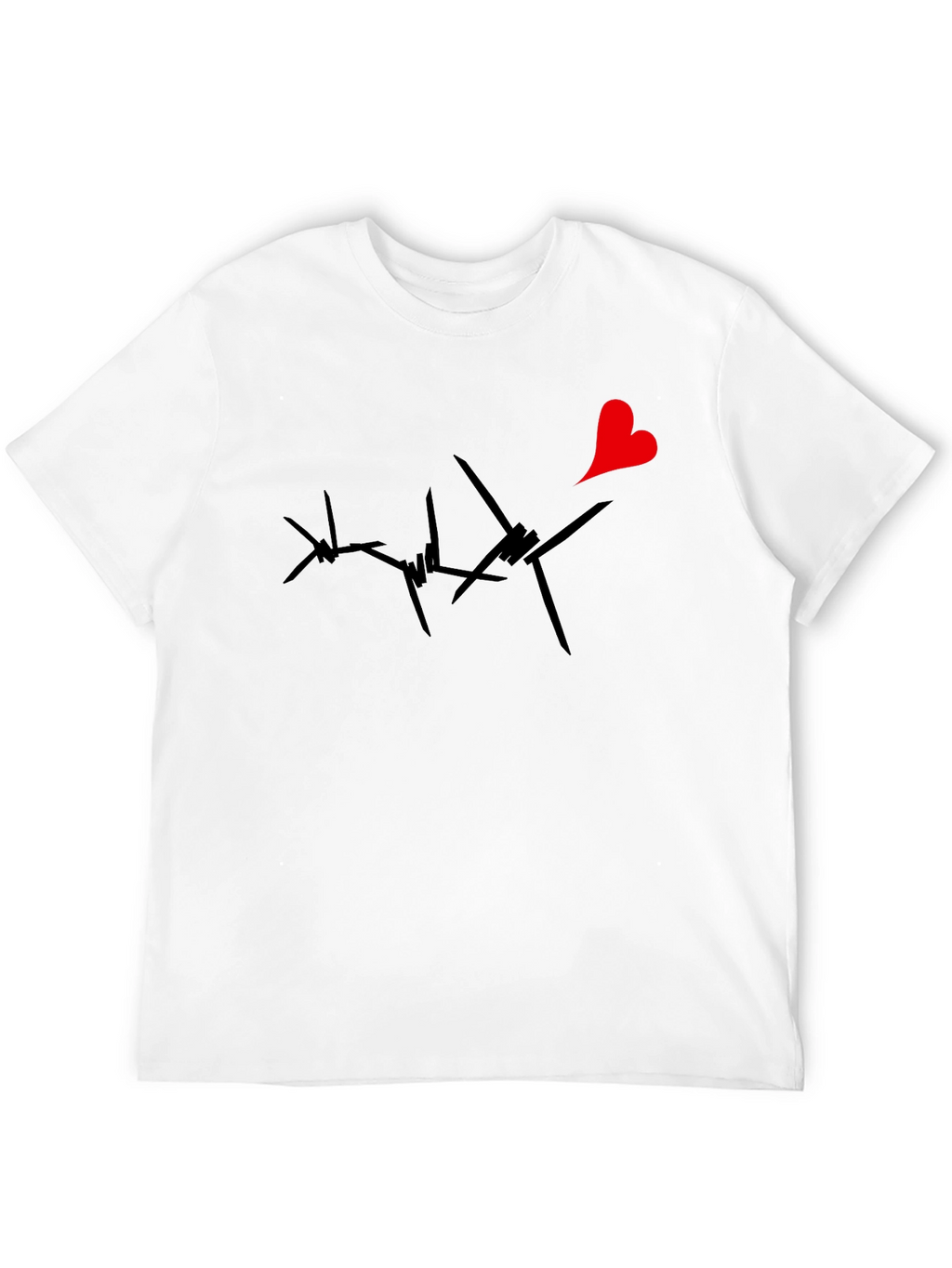 Barbed Wire Heart Graphic Tee