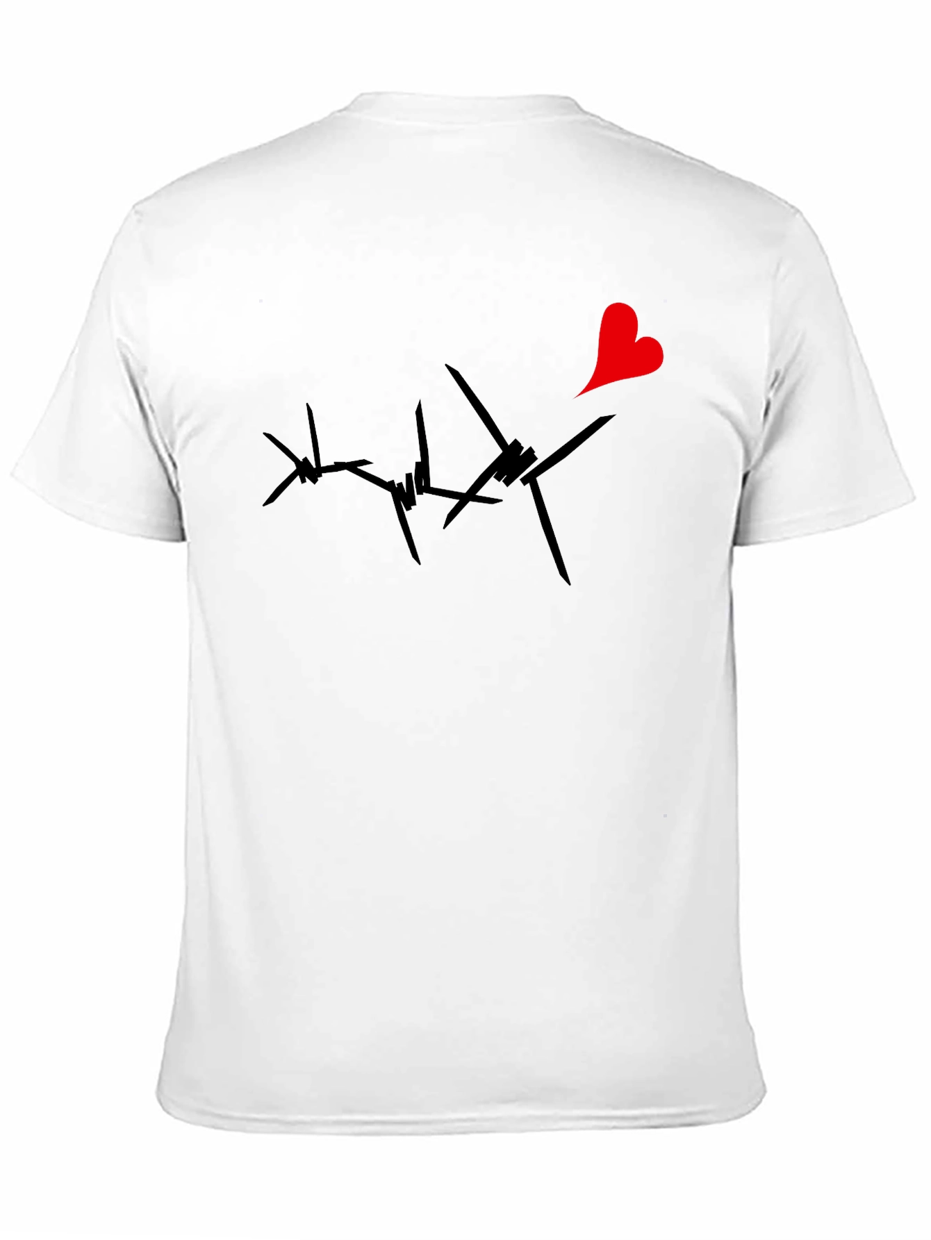 Barbed Wire Heart Graphic Tee