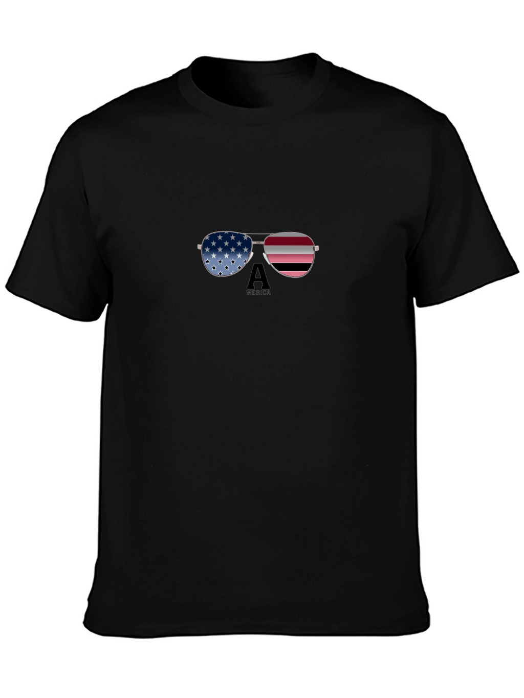 American Pride Sunglasses Graphic Tee - Black
