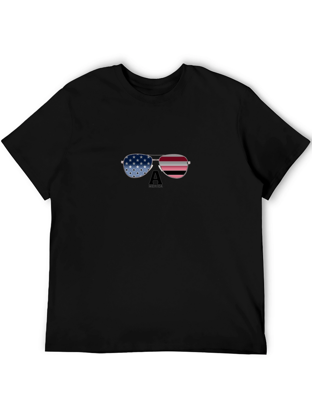 American Pride Sunglasses Graphic Tee - Black