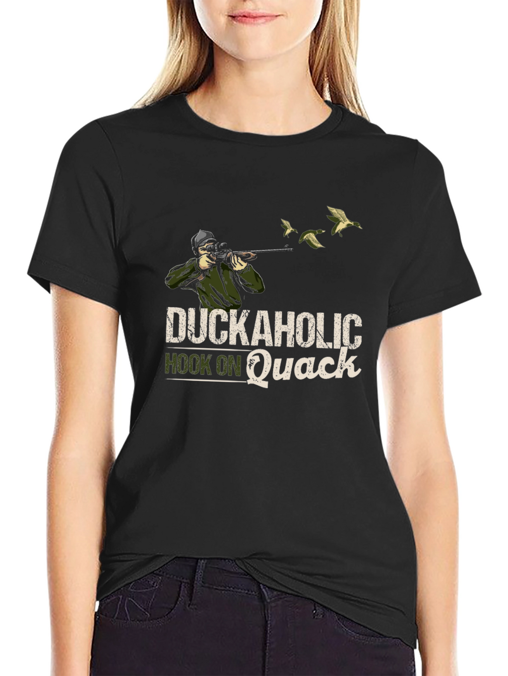 Duckaholic T-Shirt - Hook on Quack Hunting Tee