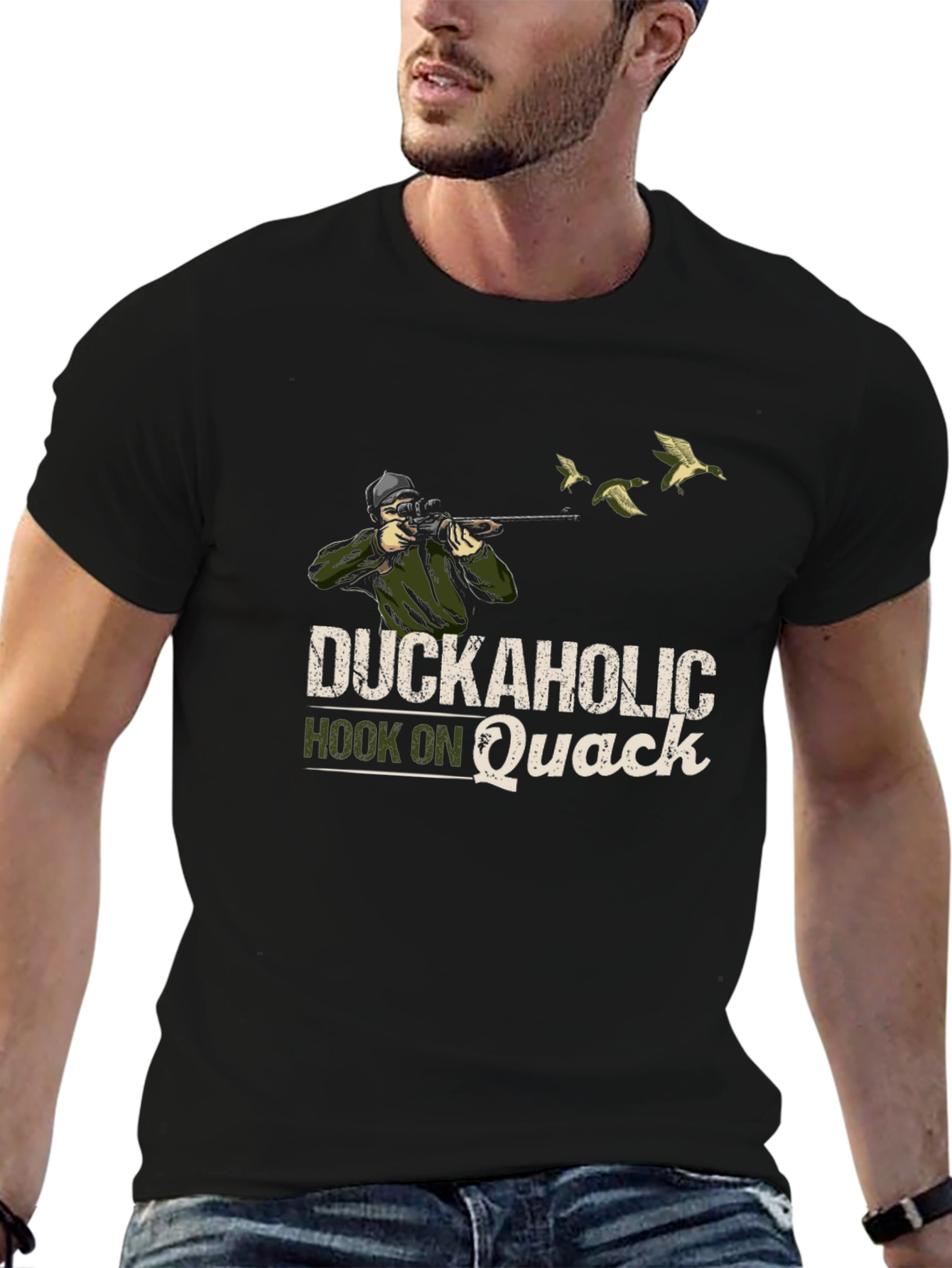 Duckaholic T-Shirt - Hook on Quack Hunting Tee