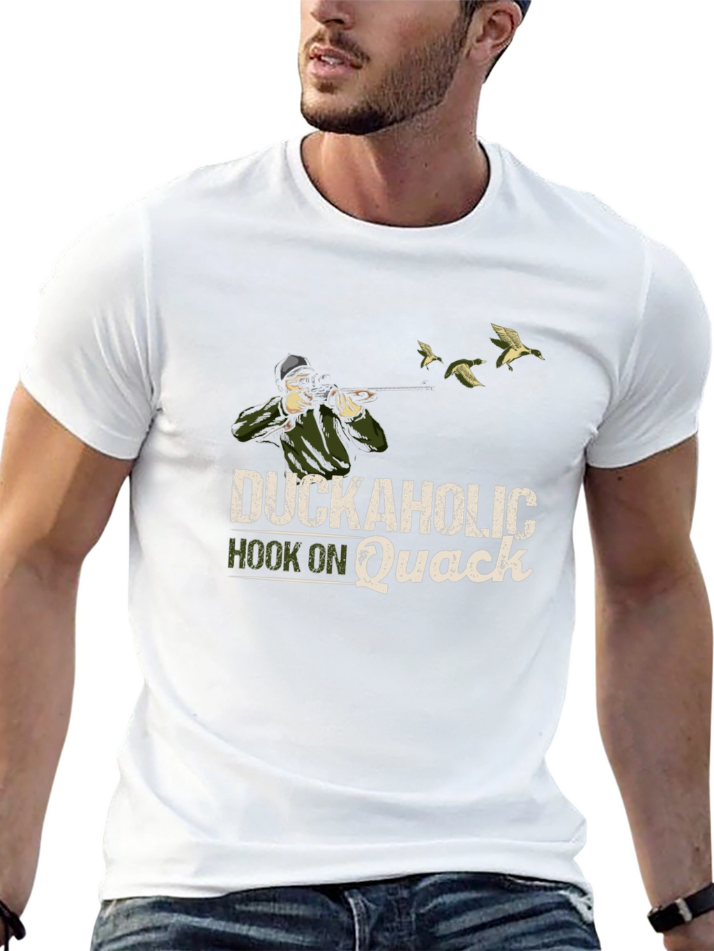 Duckaholic T-Shirt - Hook on Quack Hunting Tee