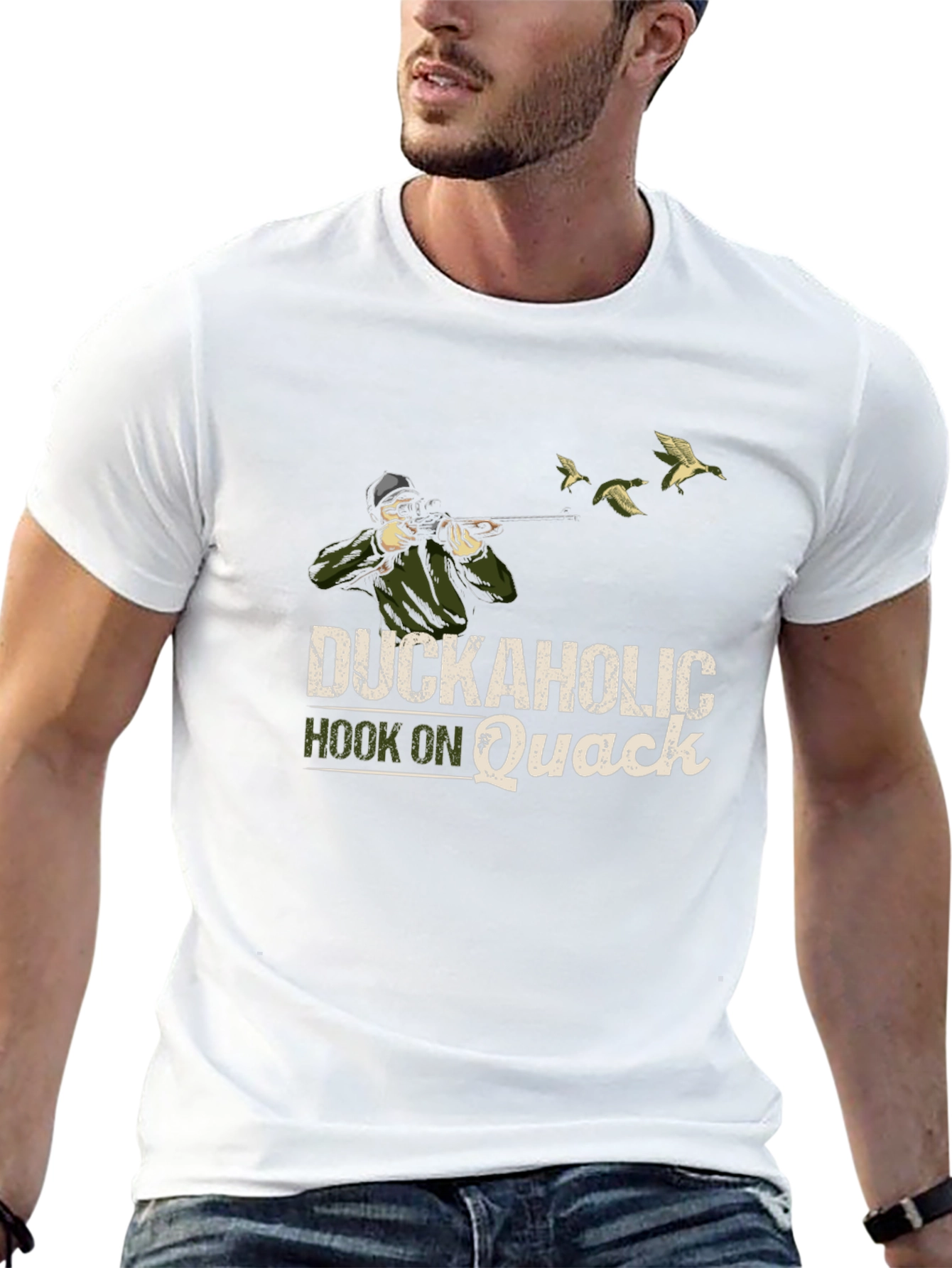 Duckaholic T-Shirt - Hook on Quack Hunting Tee
