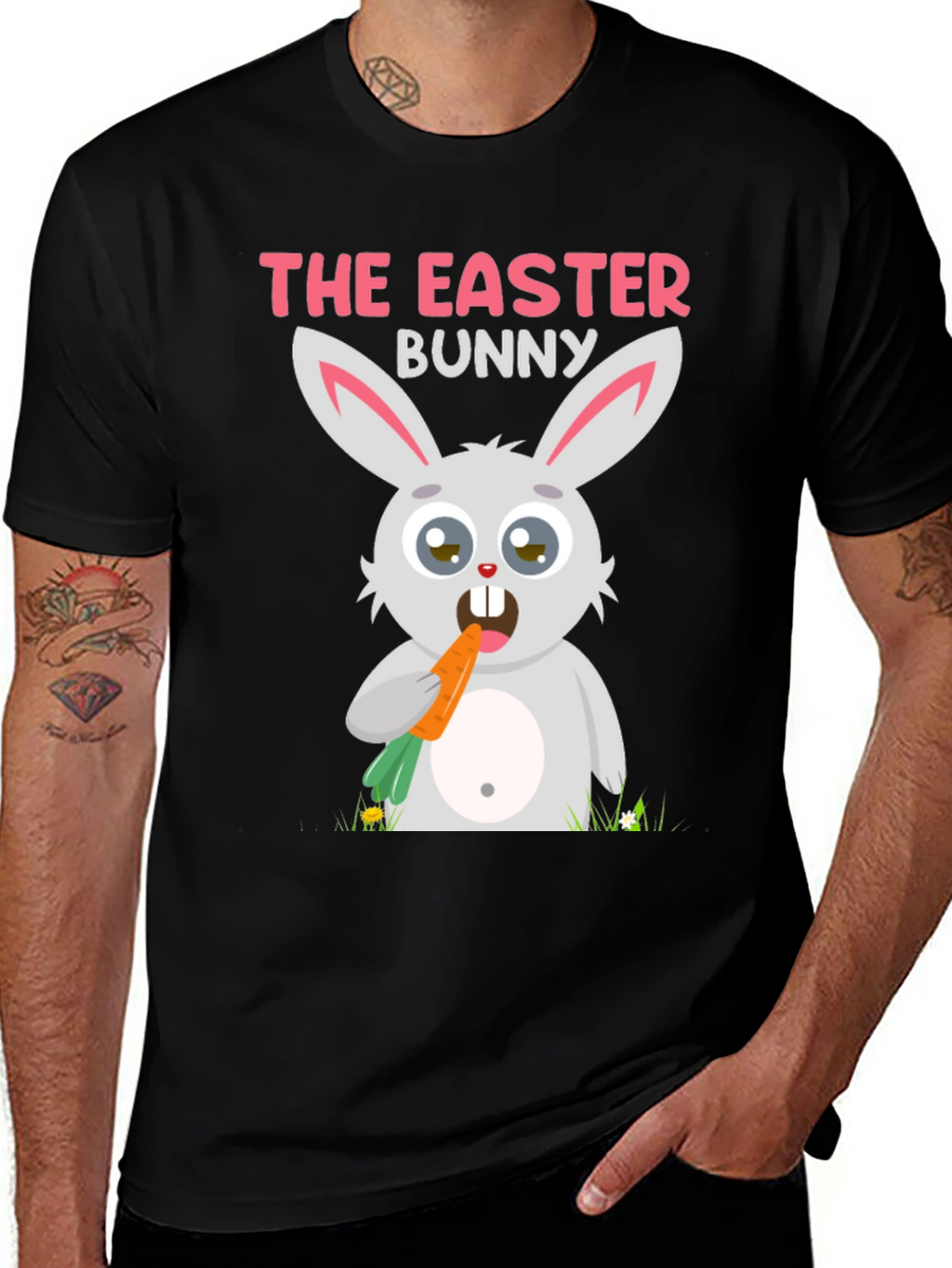 Easter Bunny T-Shirt - Cute Cartoon Rabbit Tee