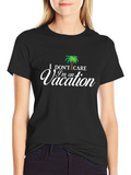 I Dont Care Im on Vacation Palm Tree T-Shirt