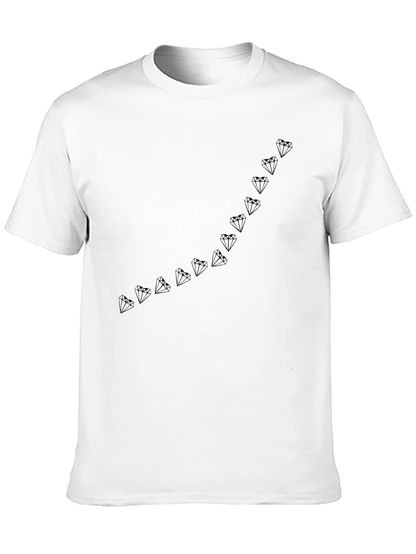 Mens Black Diamond Line Graphic Tee