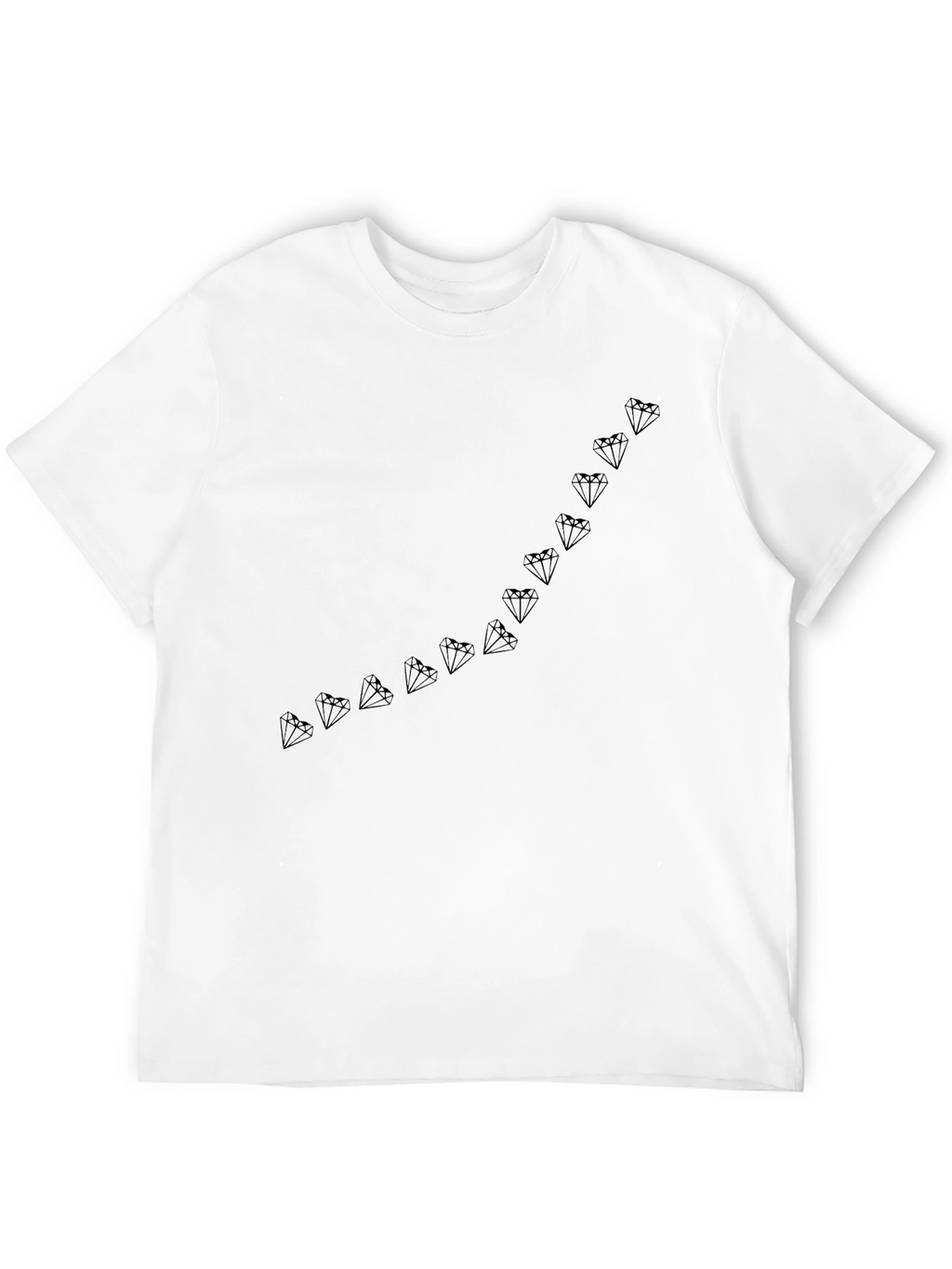 Mens Black Diamond Line Graphic Tee