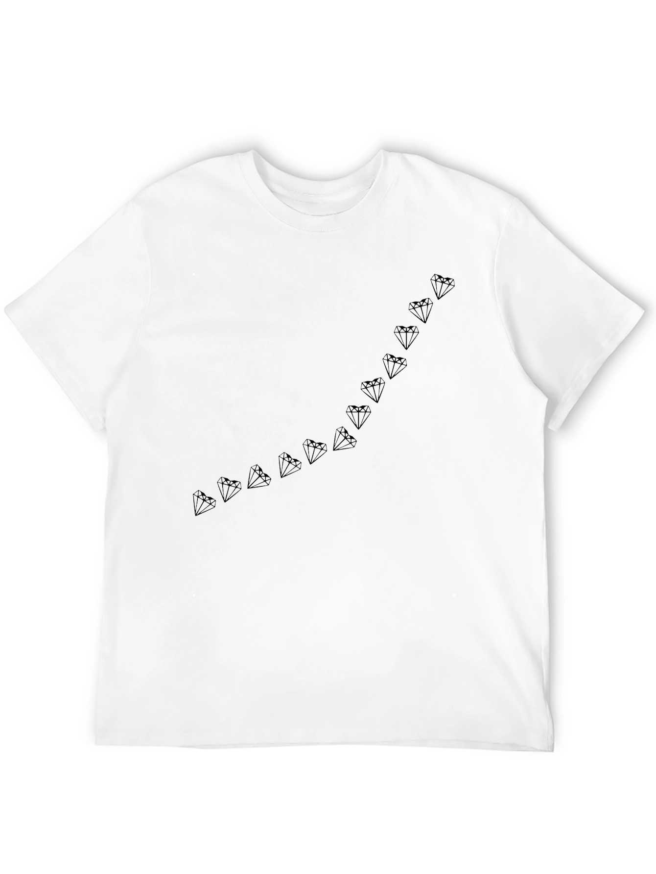 Mens Black Diamond Line Graphic Tee