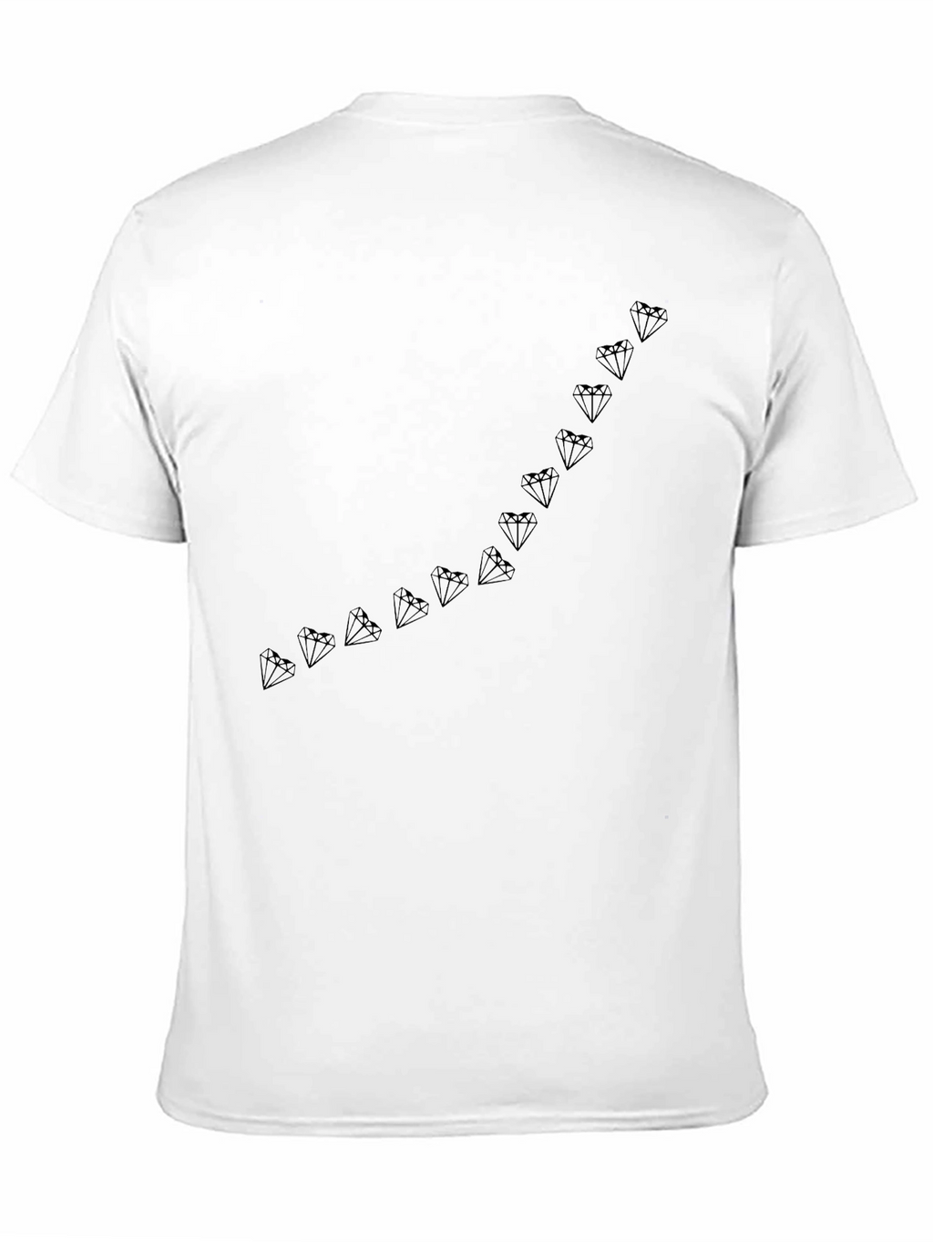 Mens Black Diamond Line Graphic Tee