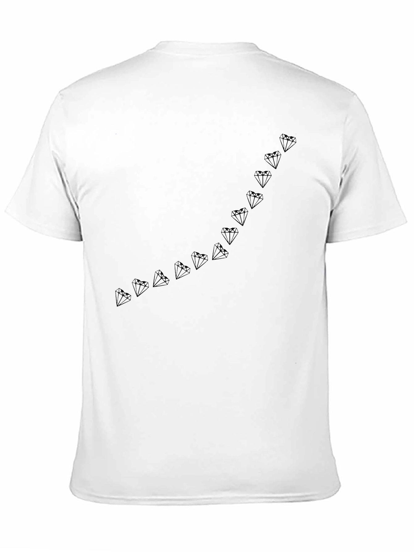 Mens Black Diamond Line Graphic Tee